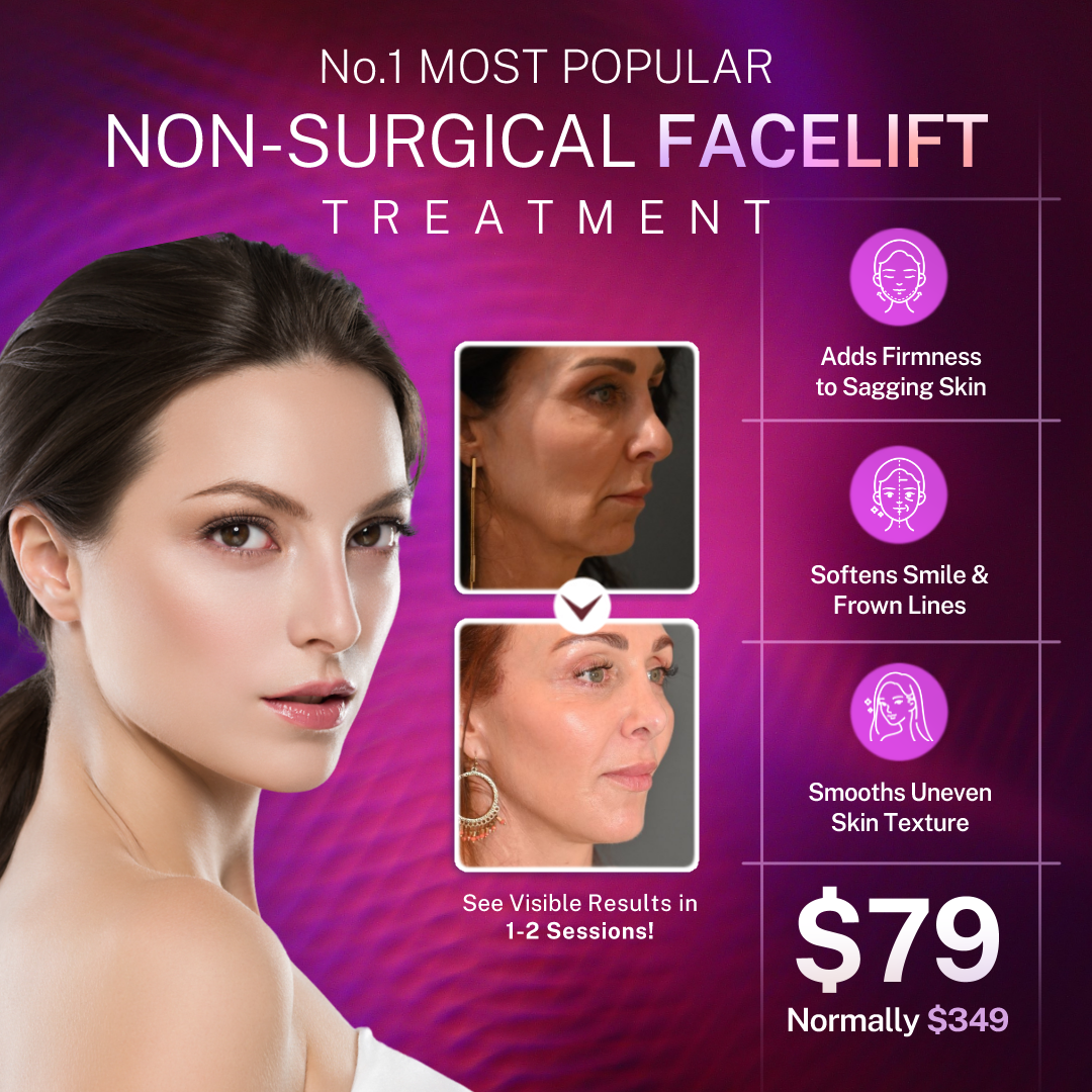 Skin Therapy Master Facebook ad: [Save $270] Non-Surgical Facelift For ONLY $79!