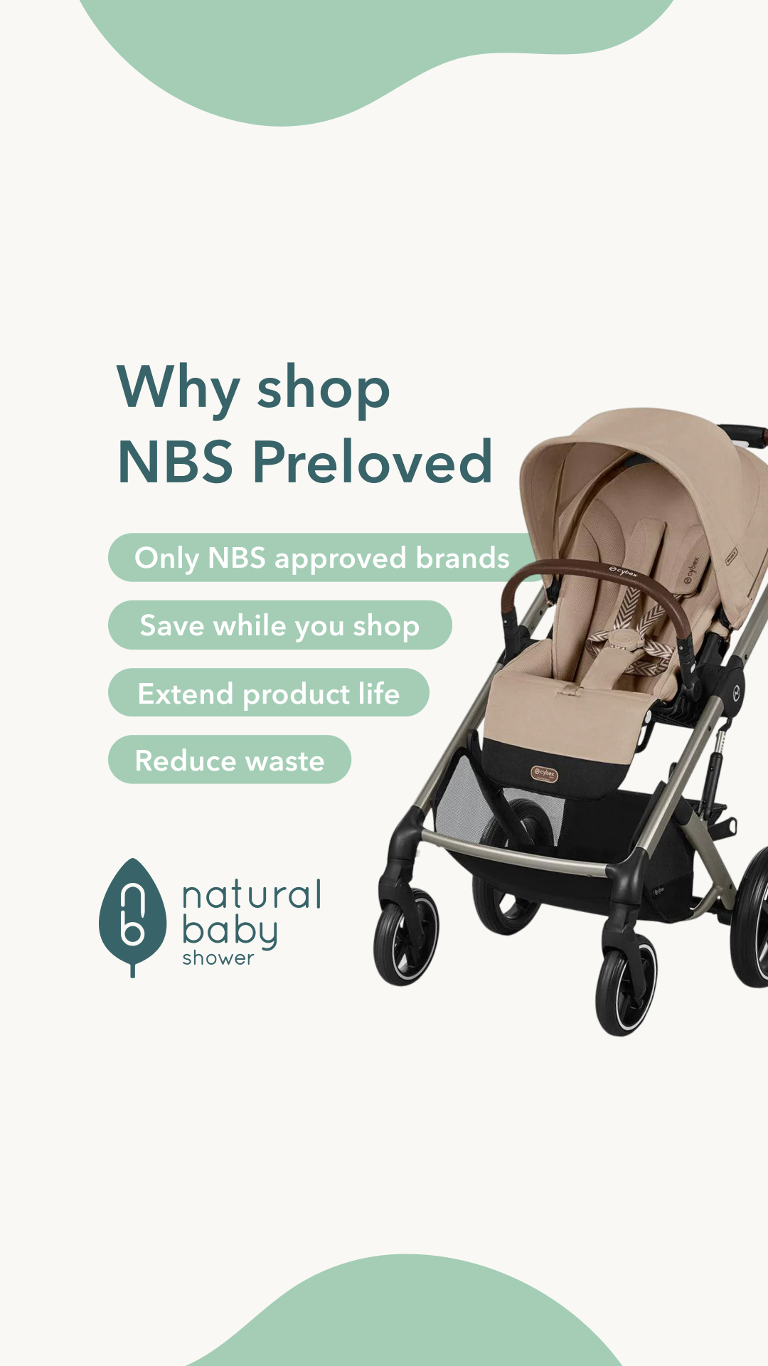 Natural Baby Shower Facebook ad