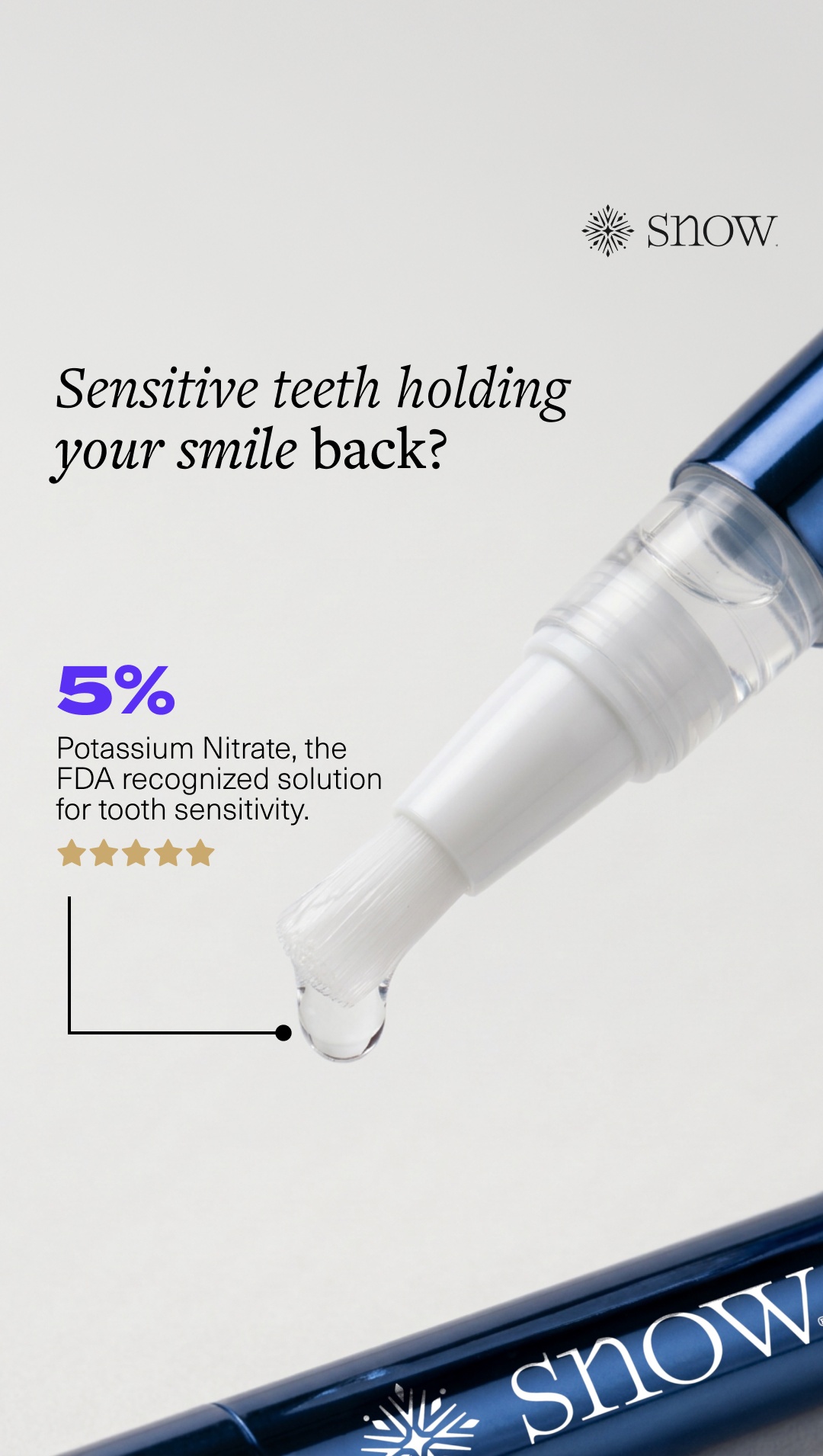 SNOW Teeth Whitening Facebook ad