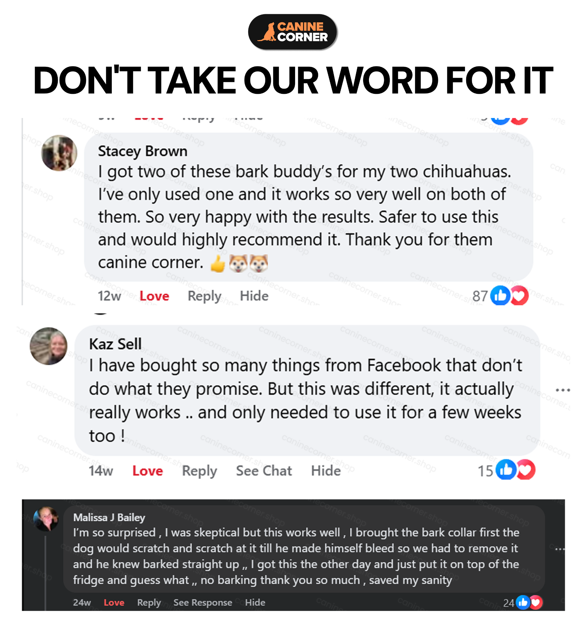 Canine Corner Australia Facebook ad: They Didn't Think It Would Work Either