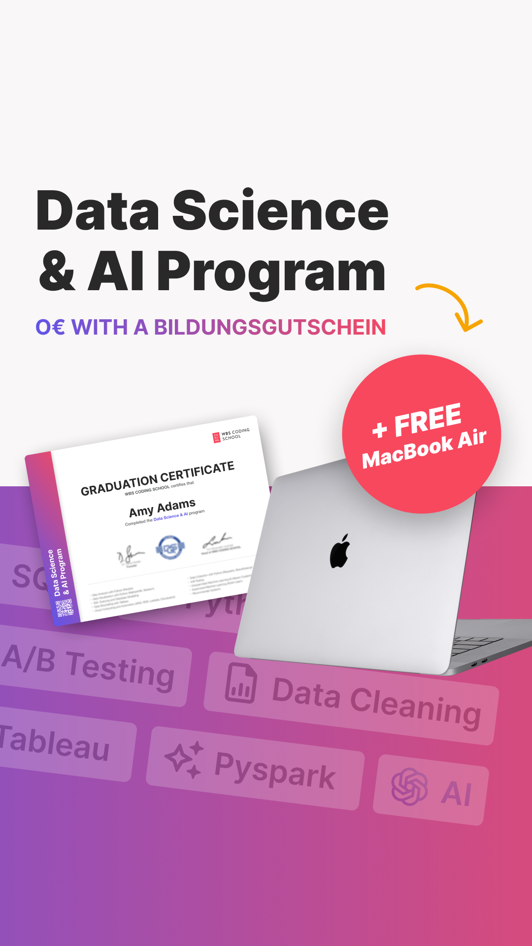 WBS CODING SCHOOL Facebook ad