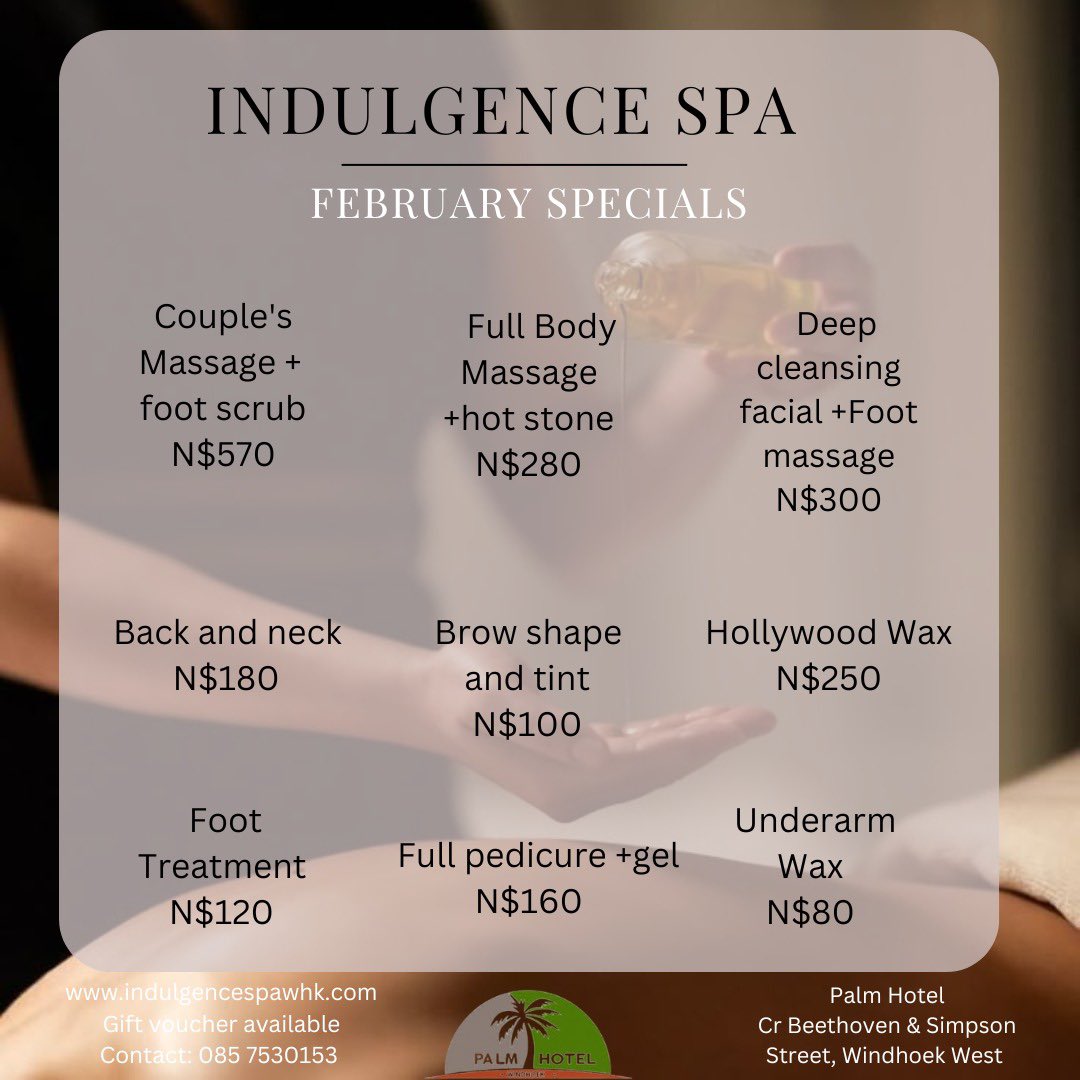 Indulgence whk west spa Facebook ad: A new month, a new reason to unwind