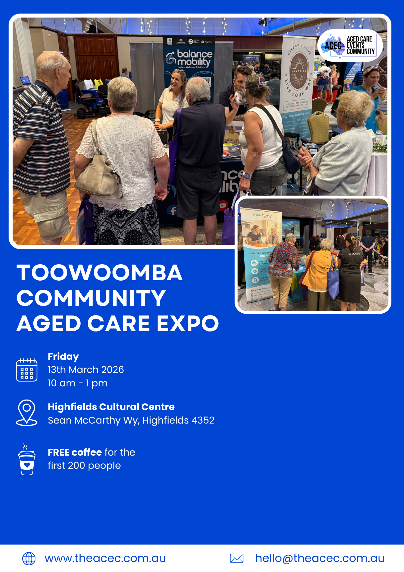 The Aged Care Events Community Facebook ad: Toowoomba Aged Care Expo
