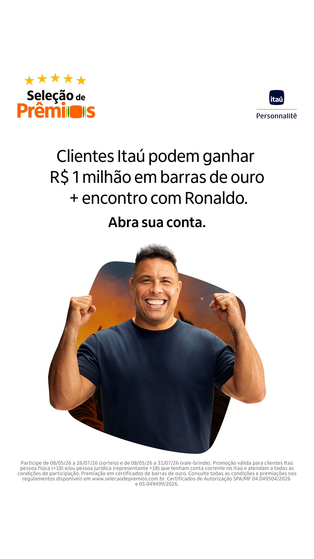 Itaú Personnalité Facebook ad from Jun 24, 2026