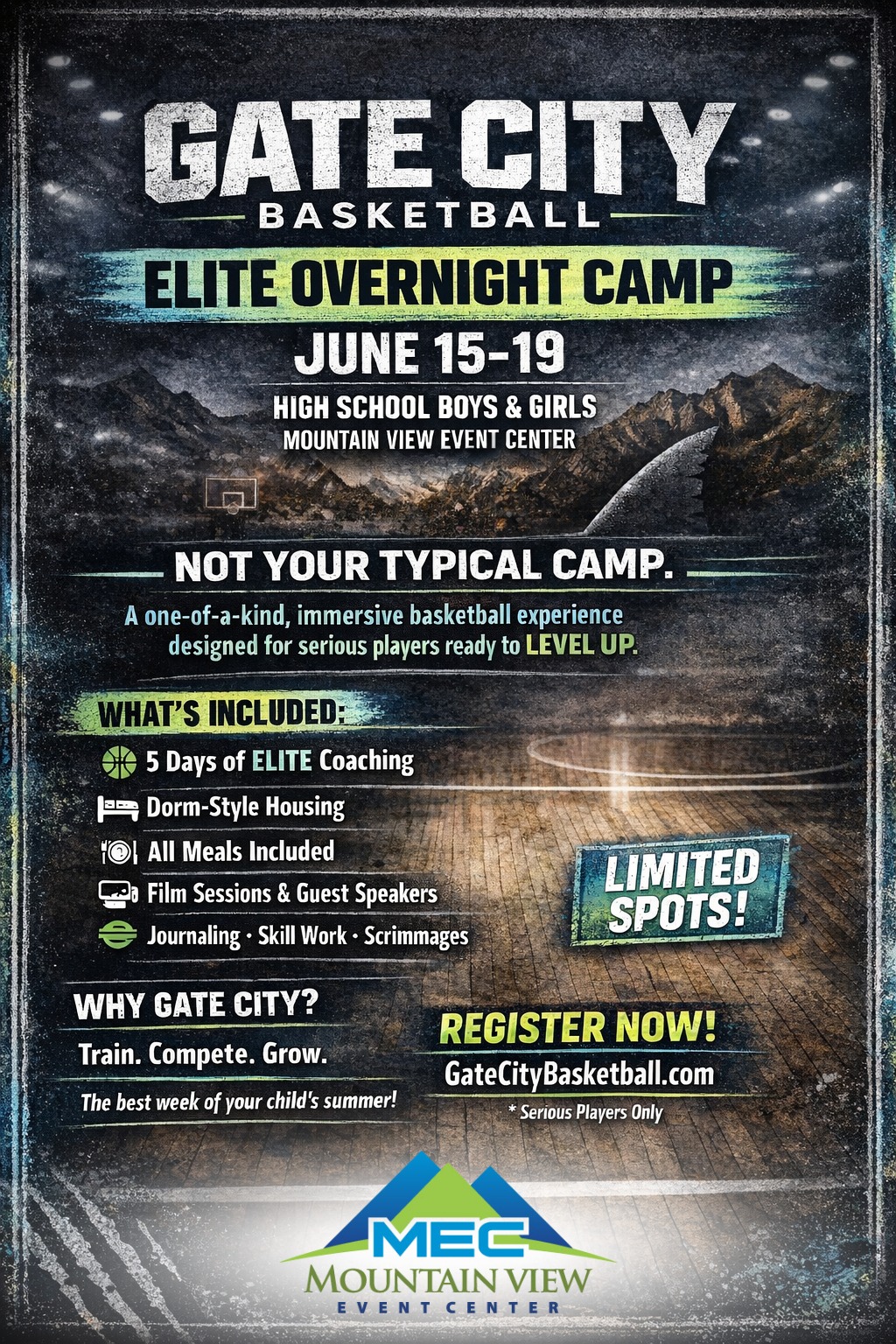 Gate City Basketball Camp Facebook ad: Home
