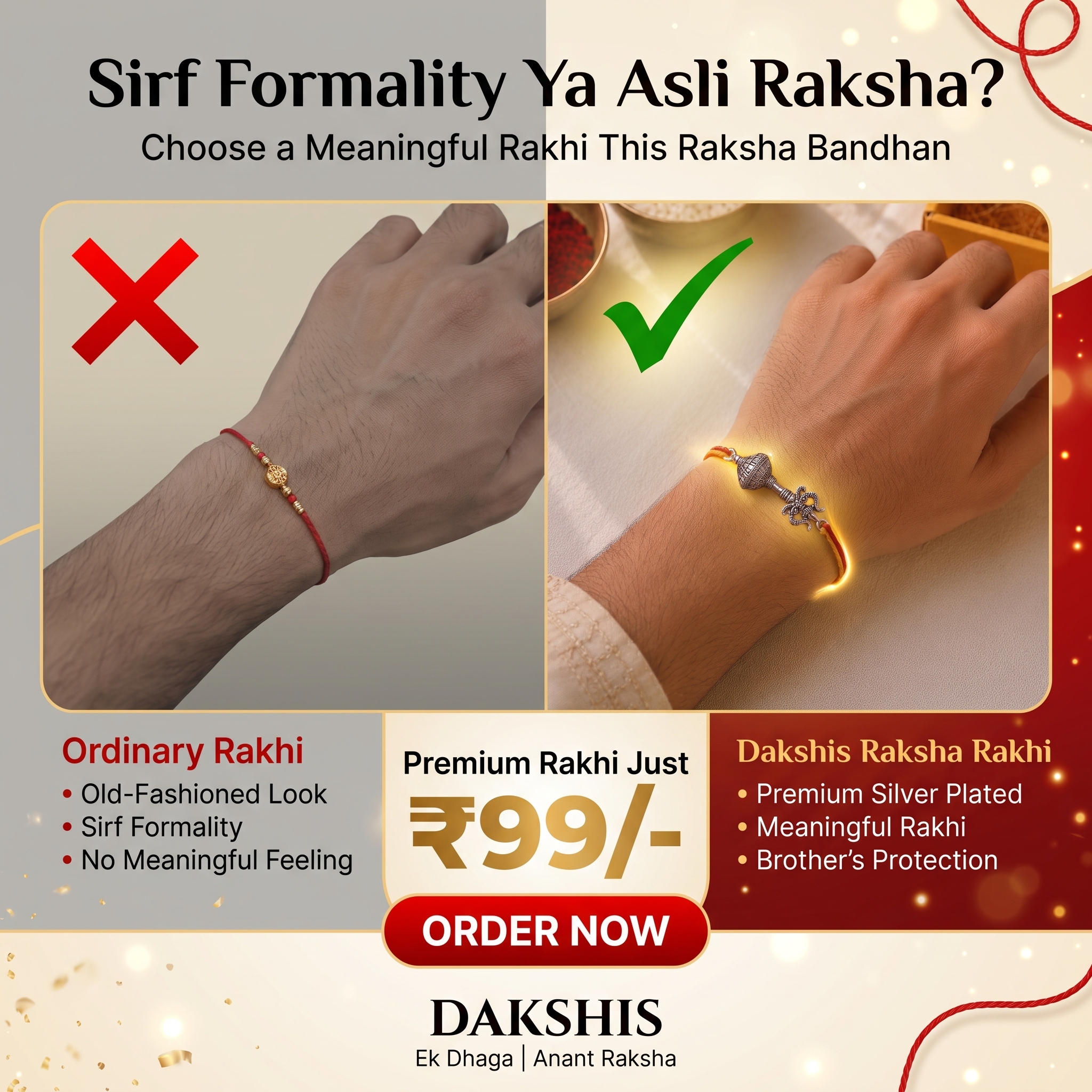 Dakshis Facebook ad