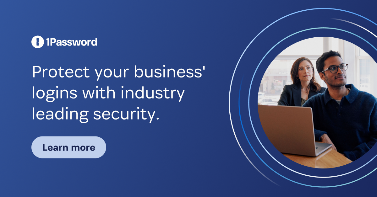1Password Facebook ad