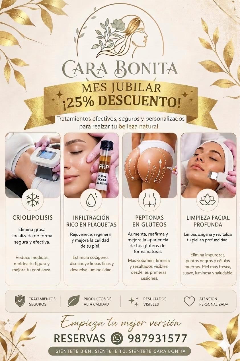 𝓒𝓪𝓻𝓪 𝓑𝓸𝓷𝓲𝓽𝓪 Facebook ad: CARA BONITA SPA