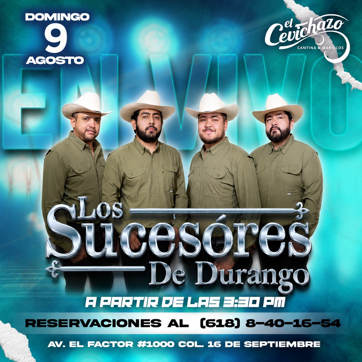El Cevichazo Facebook ad: ¡Este domingo 9 de agosto se prende el…