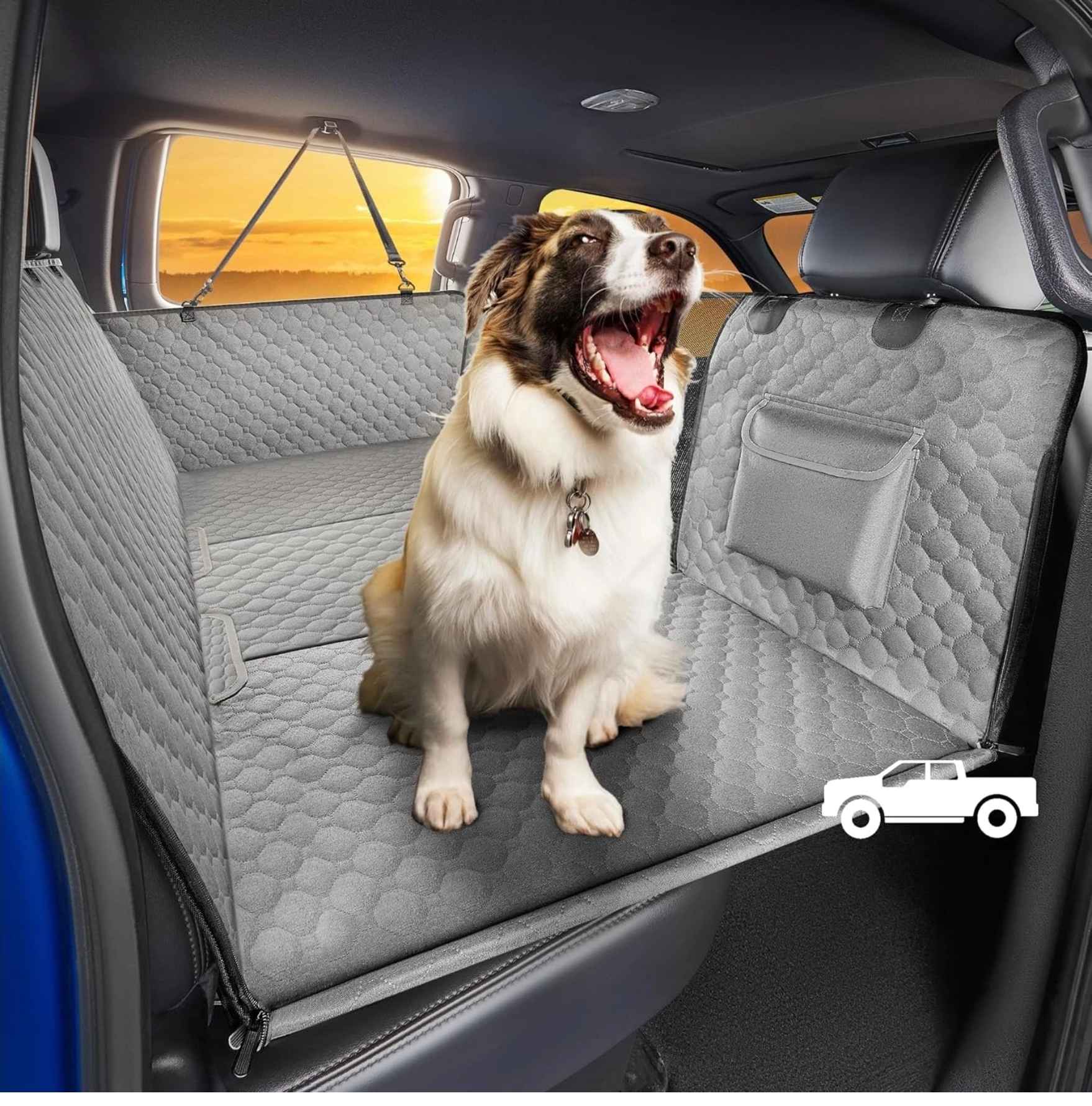 Rossy Nunez Facebook ad: SHARLOVY XL Truck Back Seat Extender for Dogs, Large Hard…