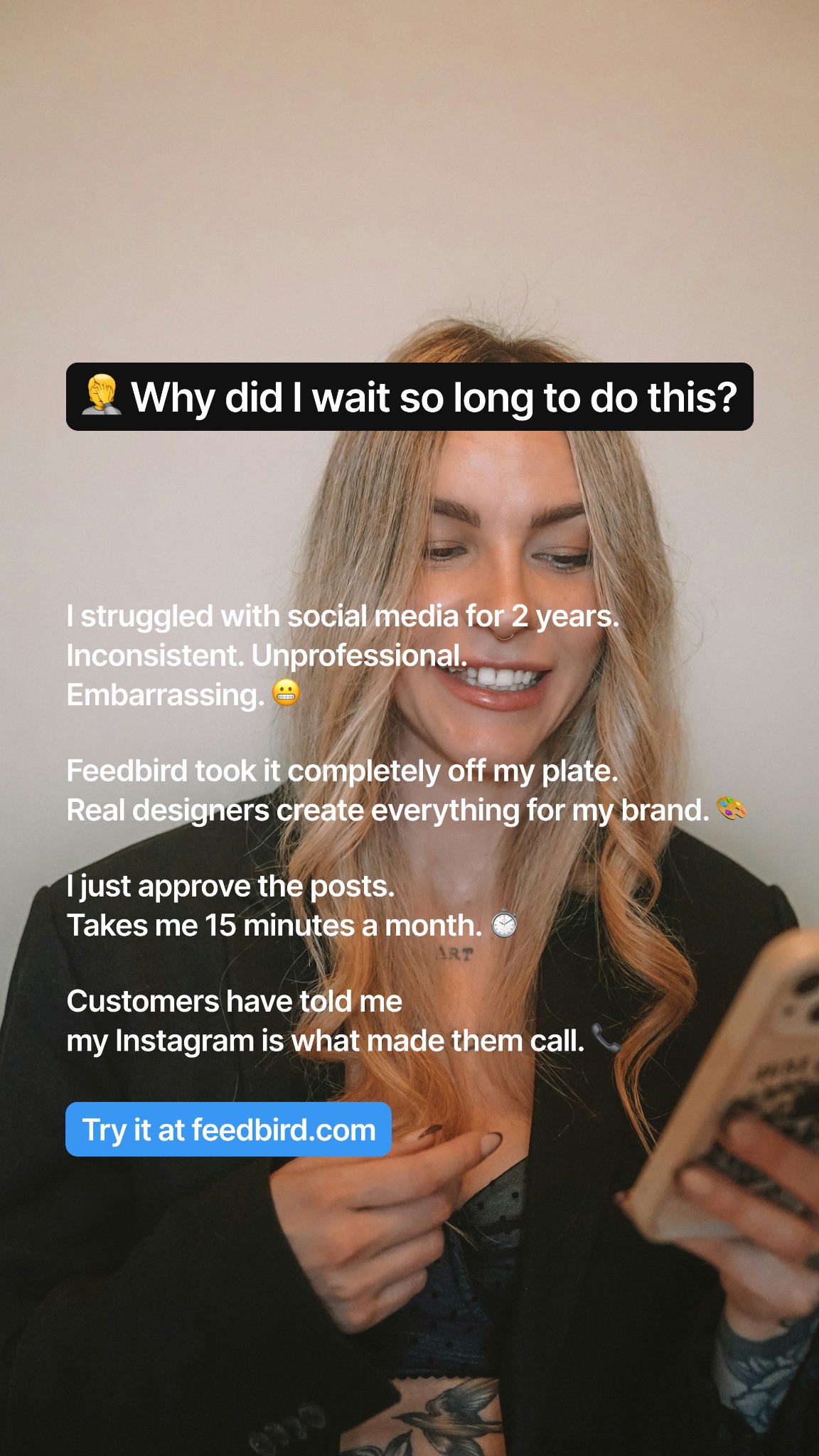 Feedbird Facebook ad