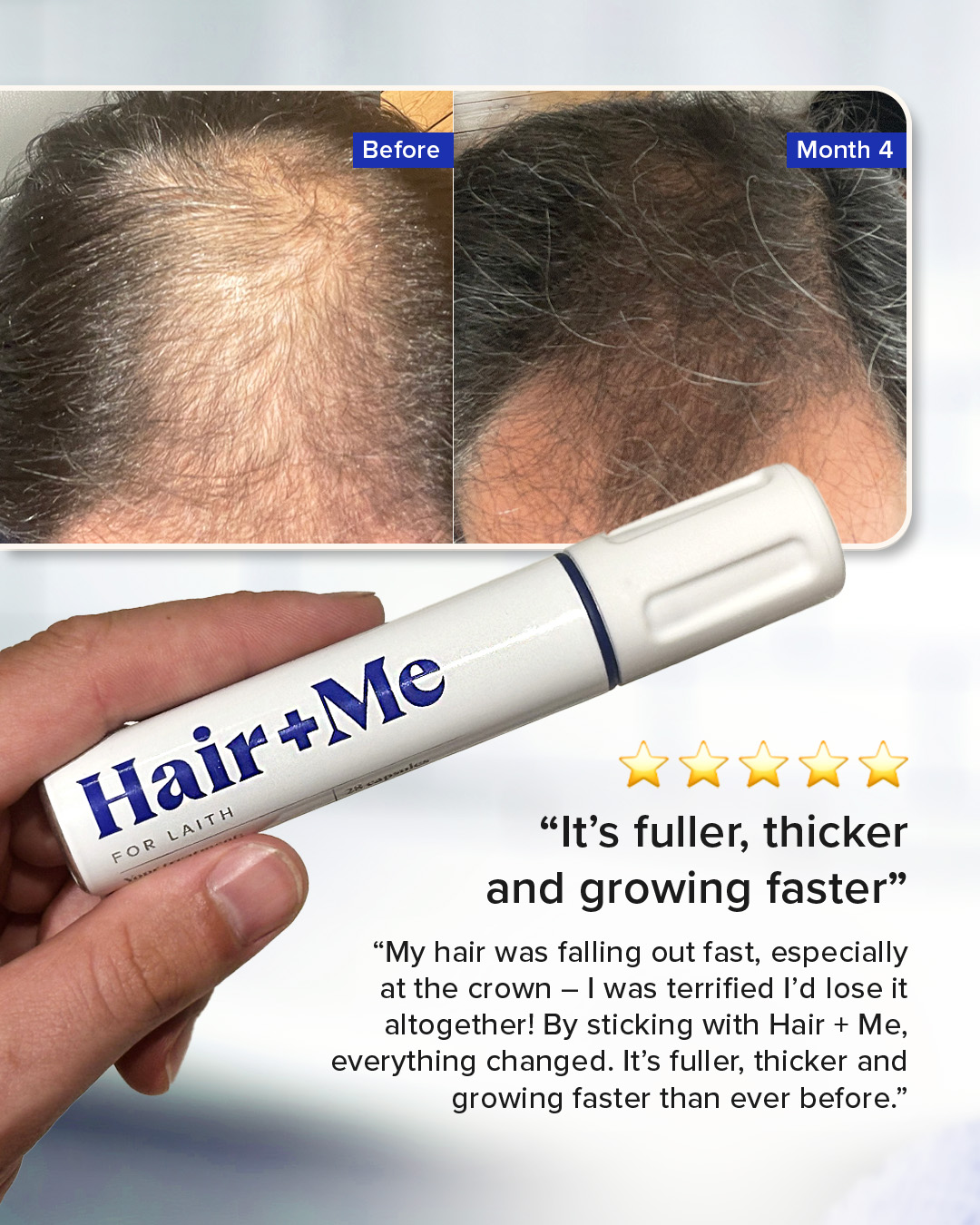 Hair + Me Facebook ad