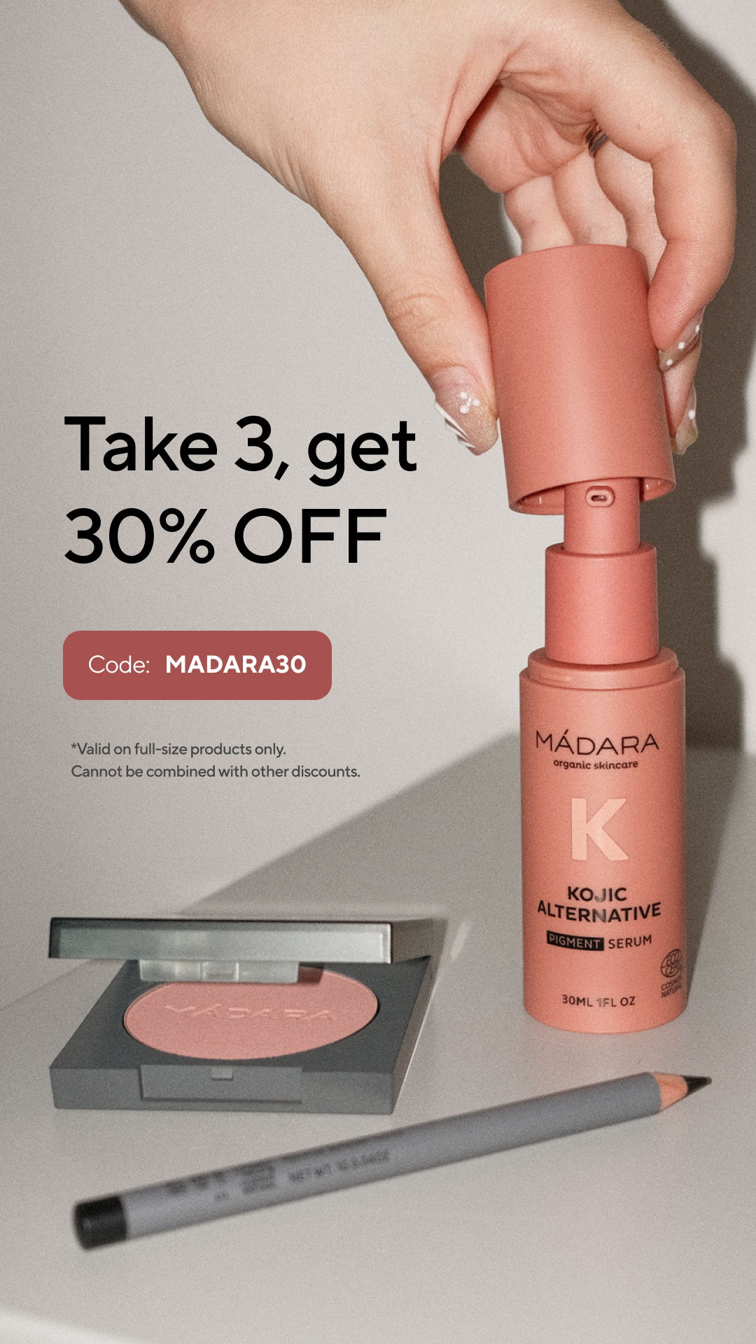 Mádara Organic Skincare Facebook ad