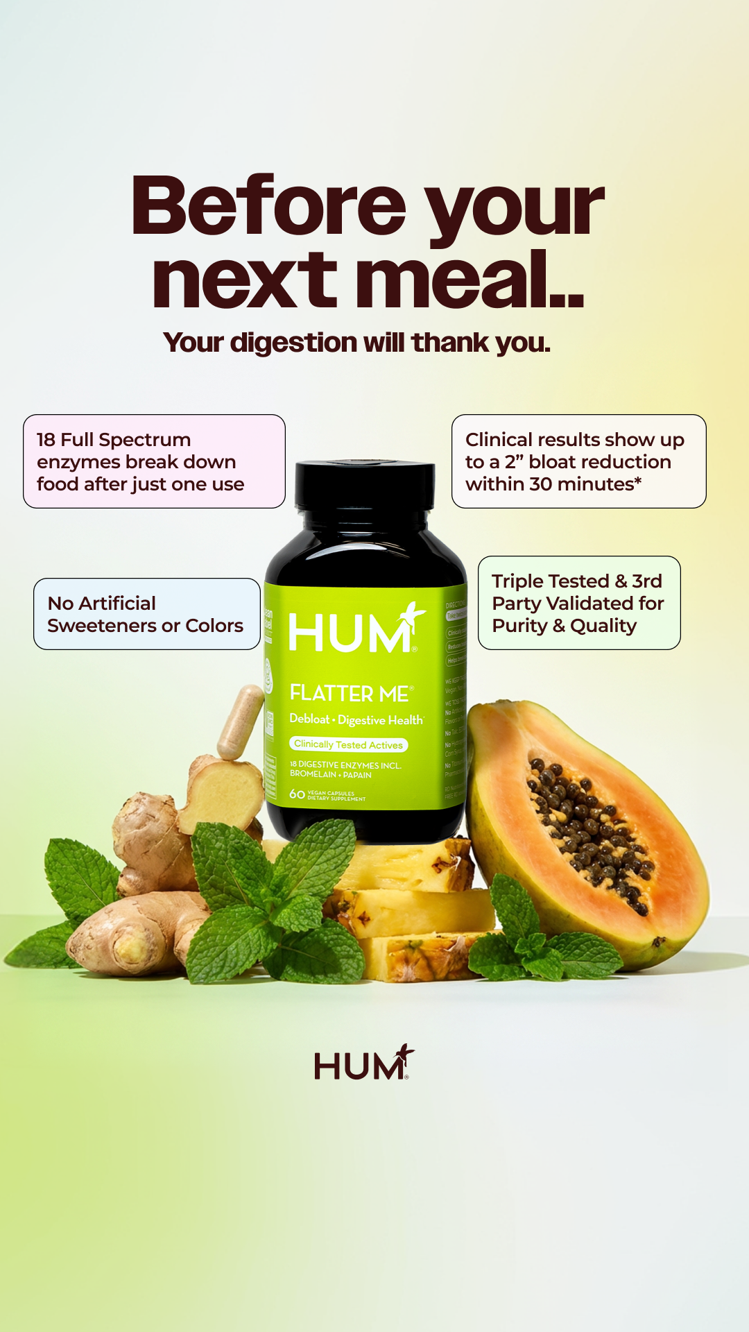 HUM Nutrition Facebook ad