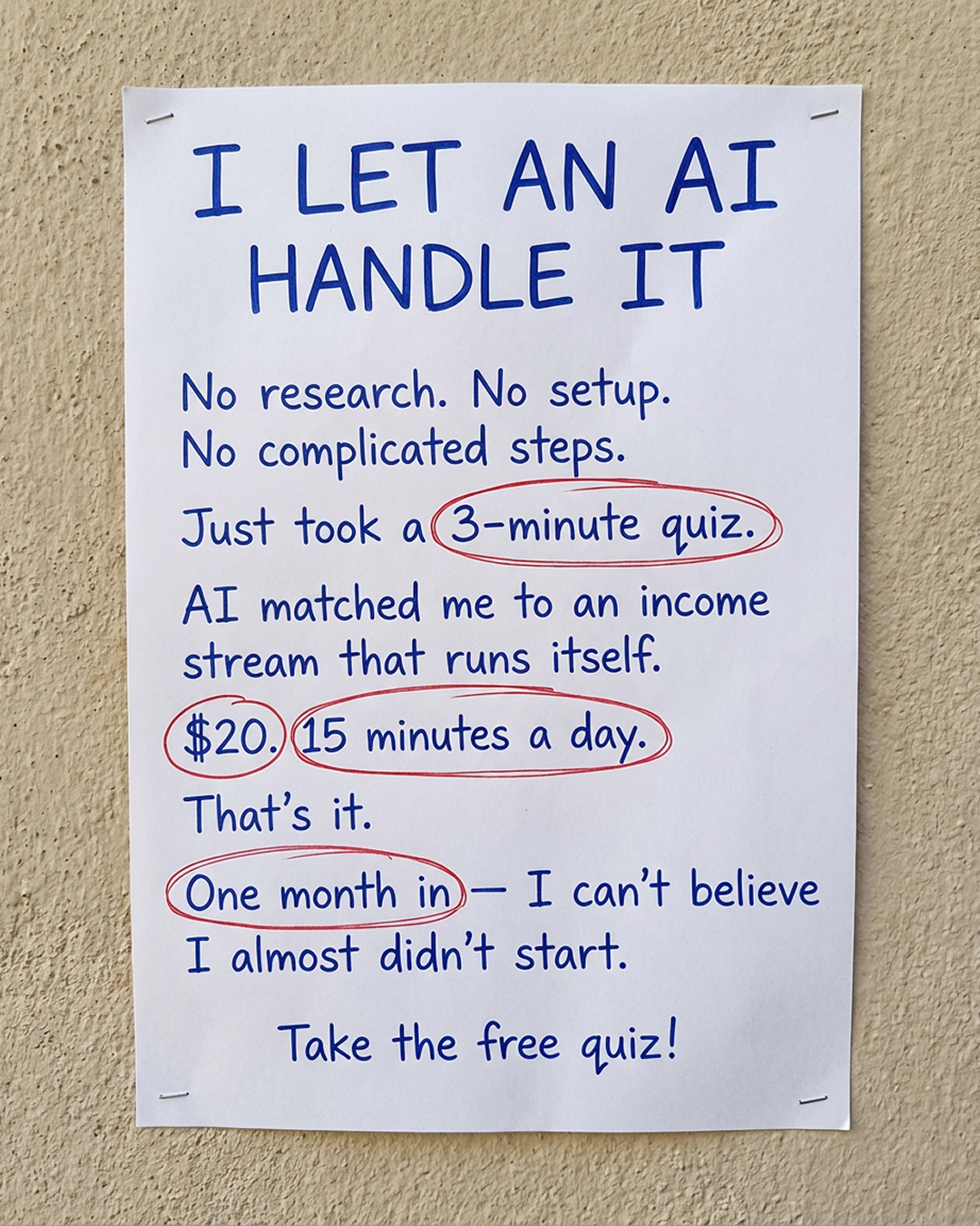 Practical AI Facebook ad