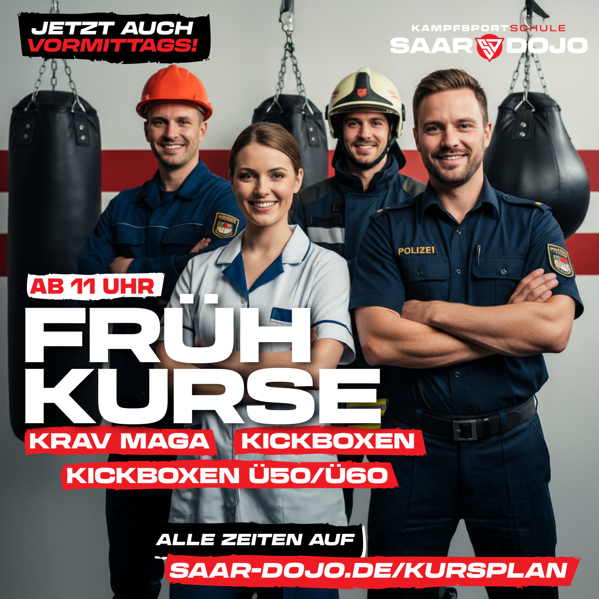 Kampfsportschule Saar Dojo Facebook ad from Mar 29, 2026