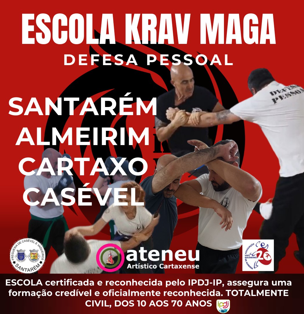 Escola Krav Maga - Defesa Pessoal Facebook ad: A tua segurança começa numa decisão.