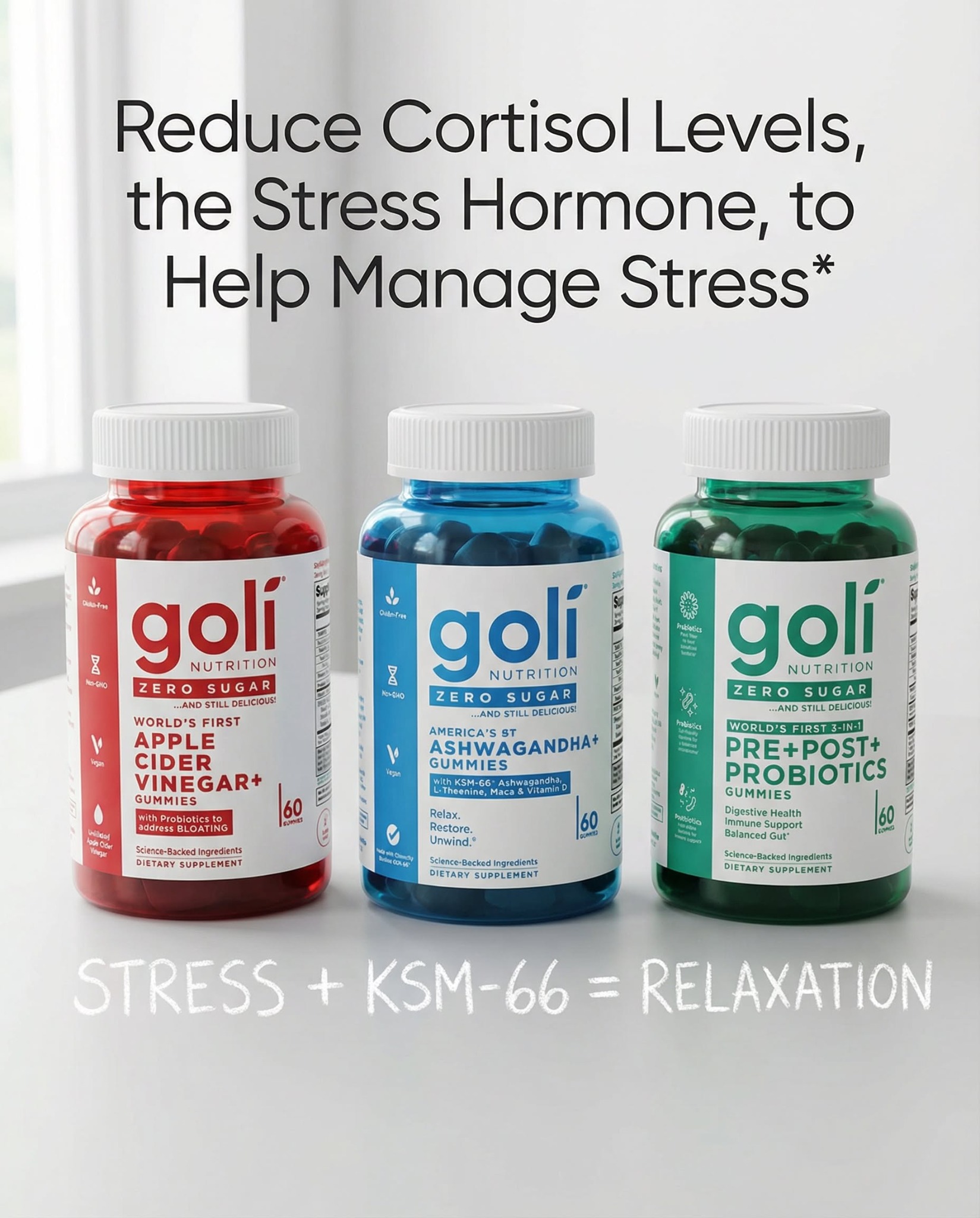 Goli Facebook ad: OVER 60% OFF + 100% FREE Shipping