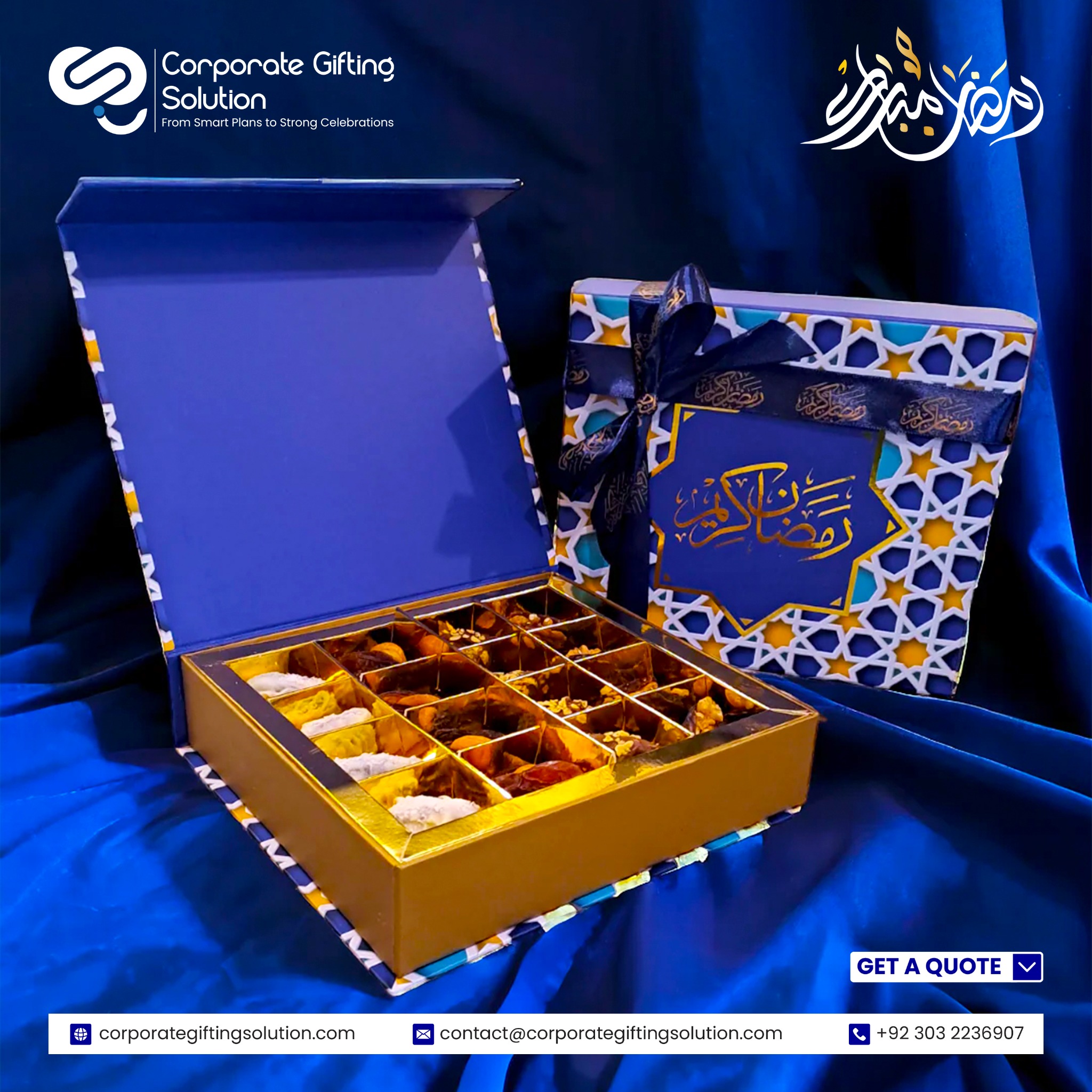 Corporate Gifting Solution Facebook ad: Celebrate Ramadan with our premium corporate gifts for…