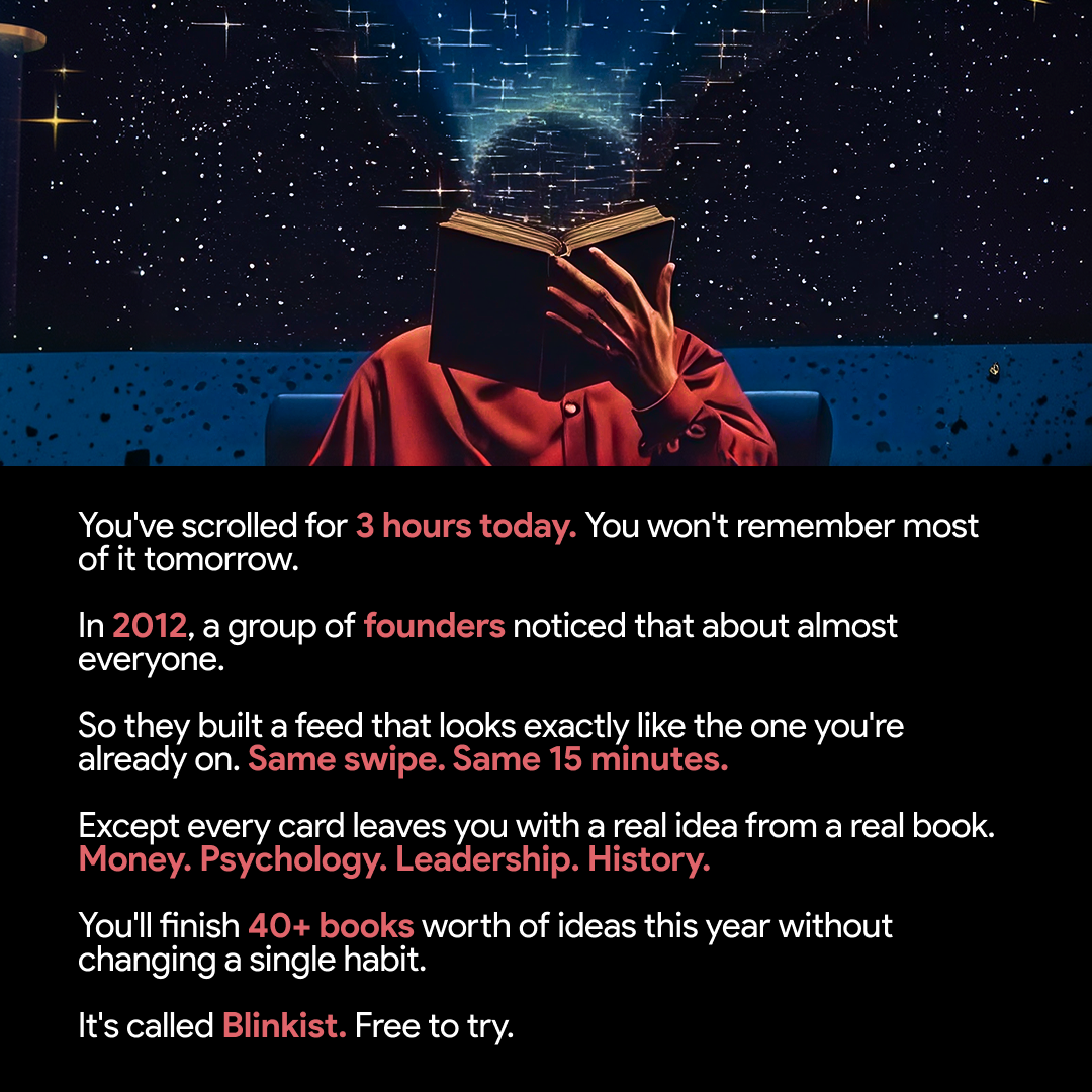 Blinkist Facebook ad
