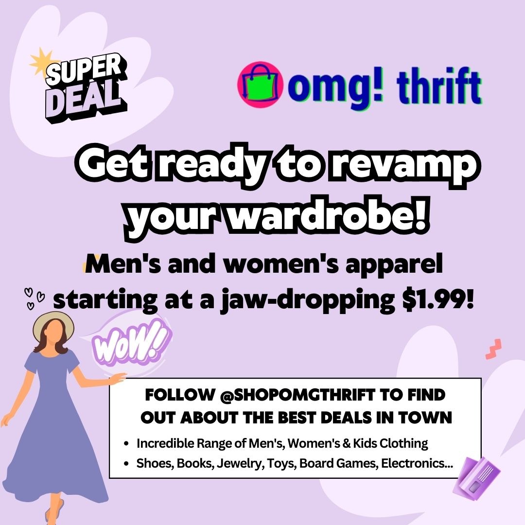 OMG Thrift Facebook ad: Unleash the style guru in you without breaking…