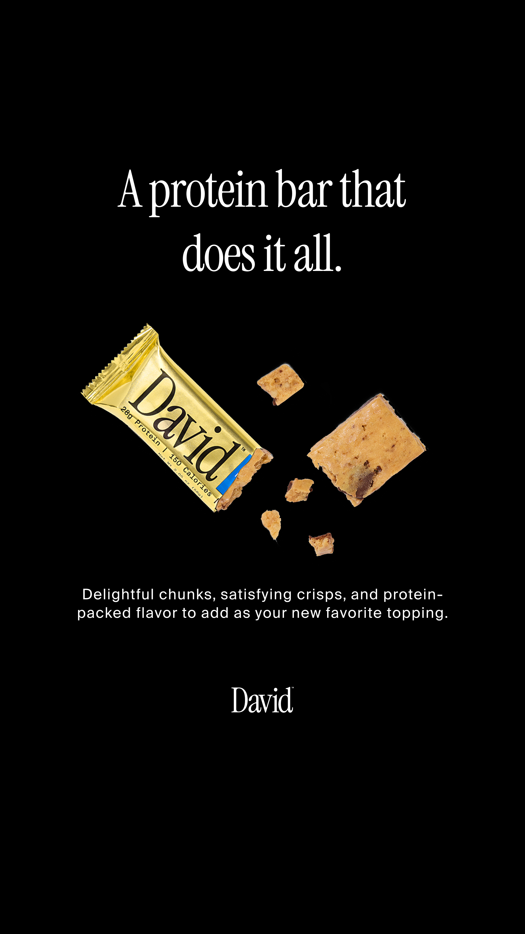 David Protein Facebook ad