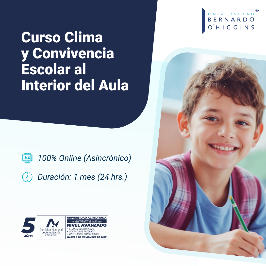 UBO Capacitación Facebook ad: Curso Clima y Convivencia Escolar - UBO
