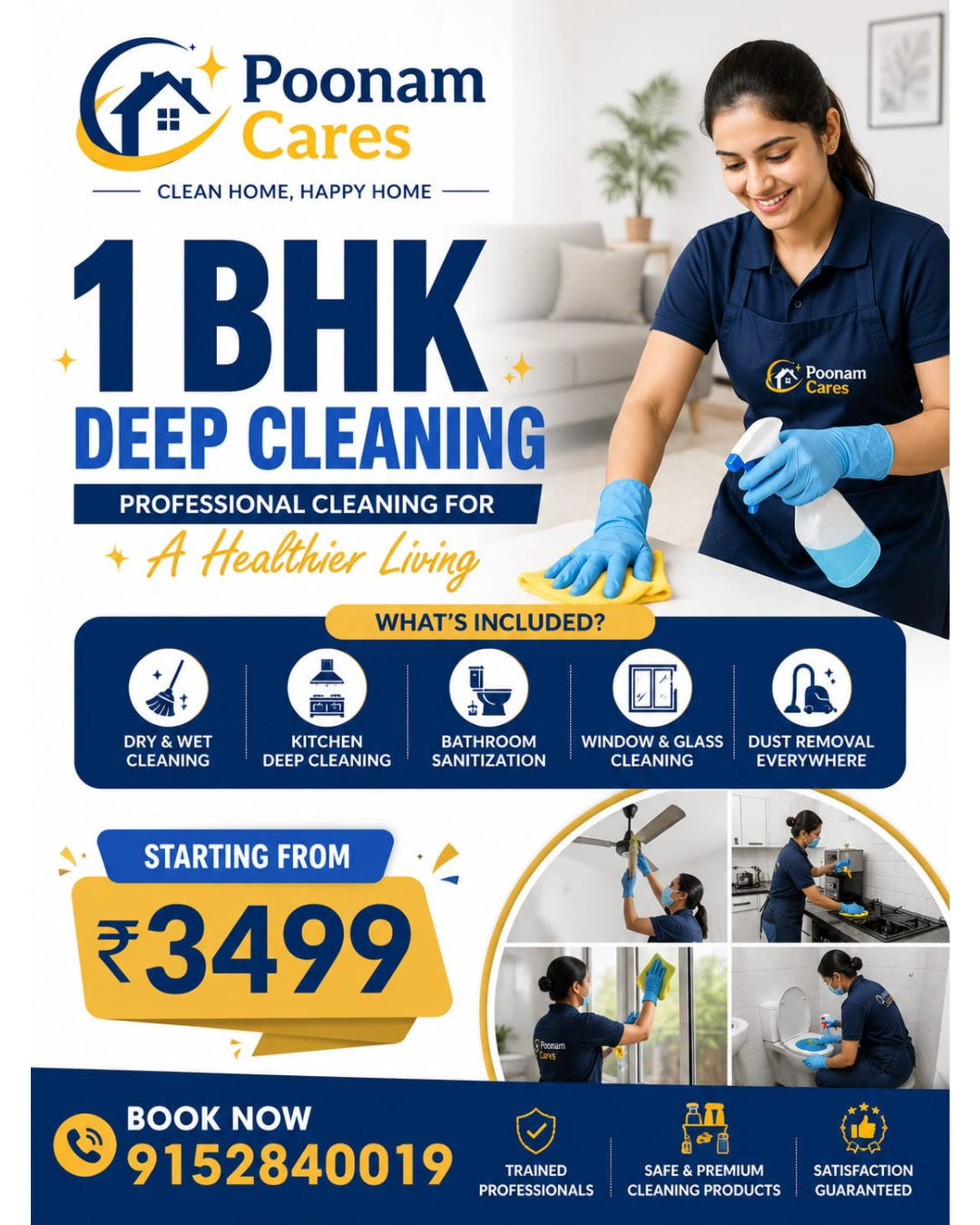 Poonam Cares Services Facebook ad