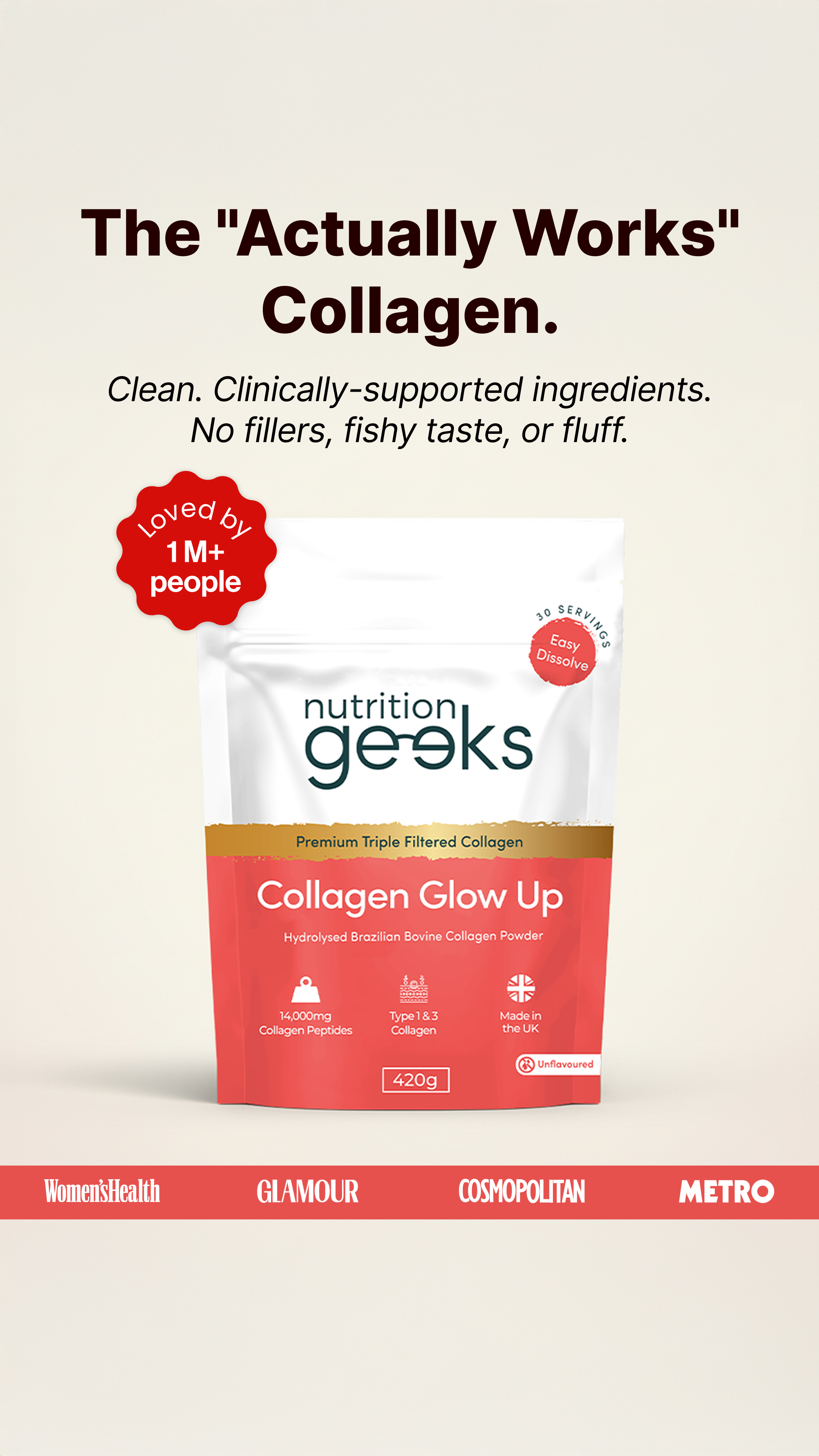 Nutrition Geeks Facebook ad