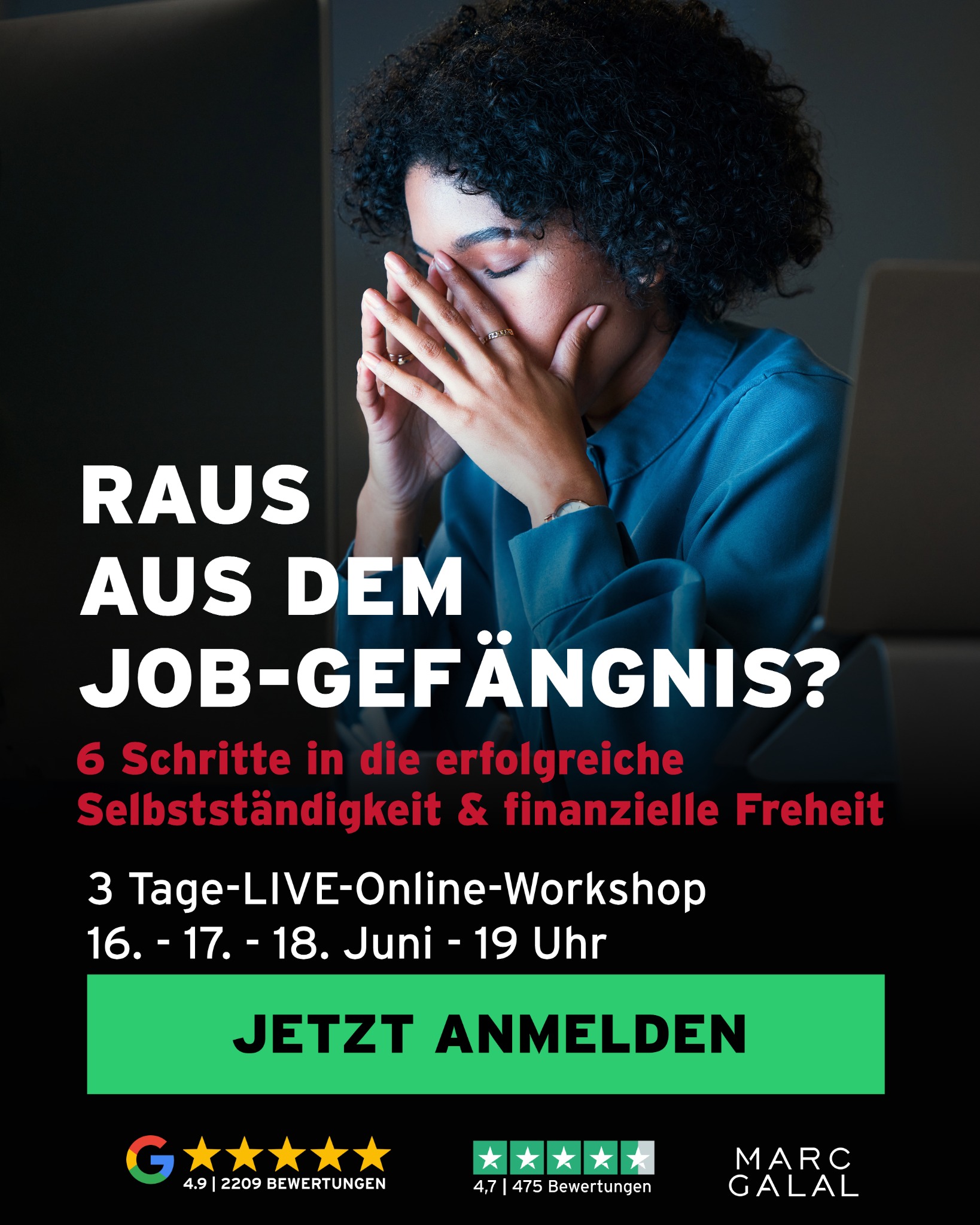 Marc Galal Facebook ad: Webinar