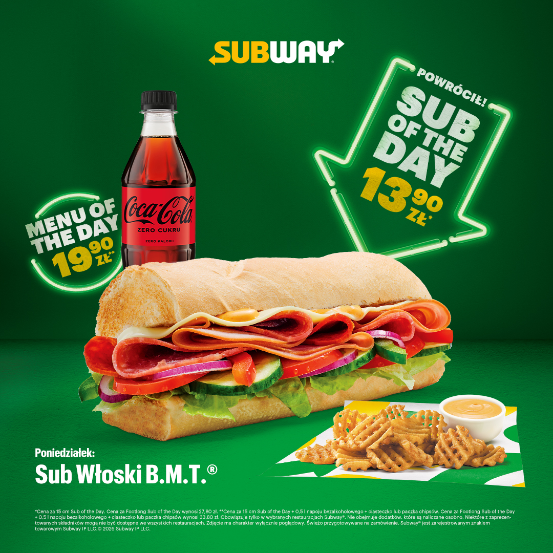 Subway Polska Facebook ad: Kurczak, szynka czy tuńczyk?