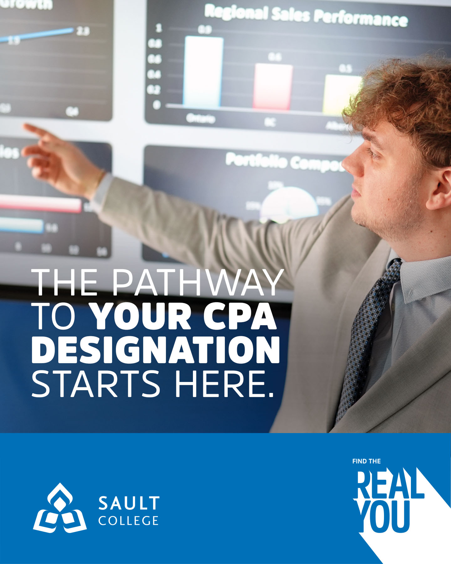 Sault College Facebook ad: Explore Business - Accounting