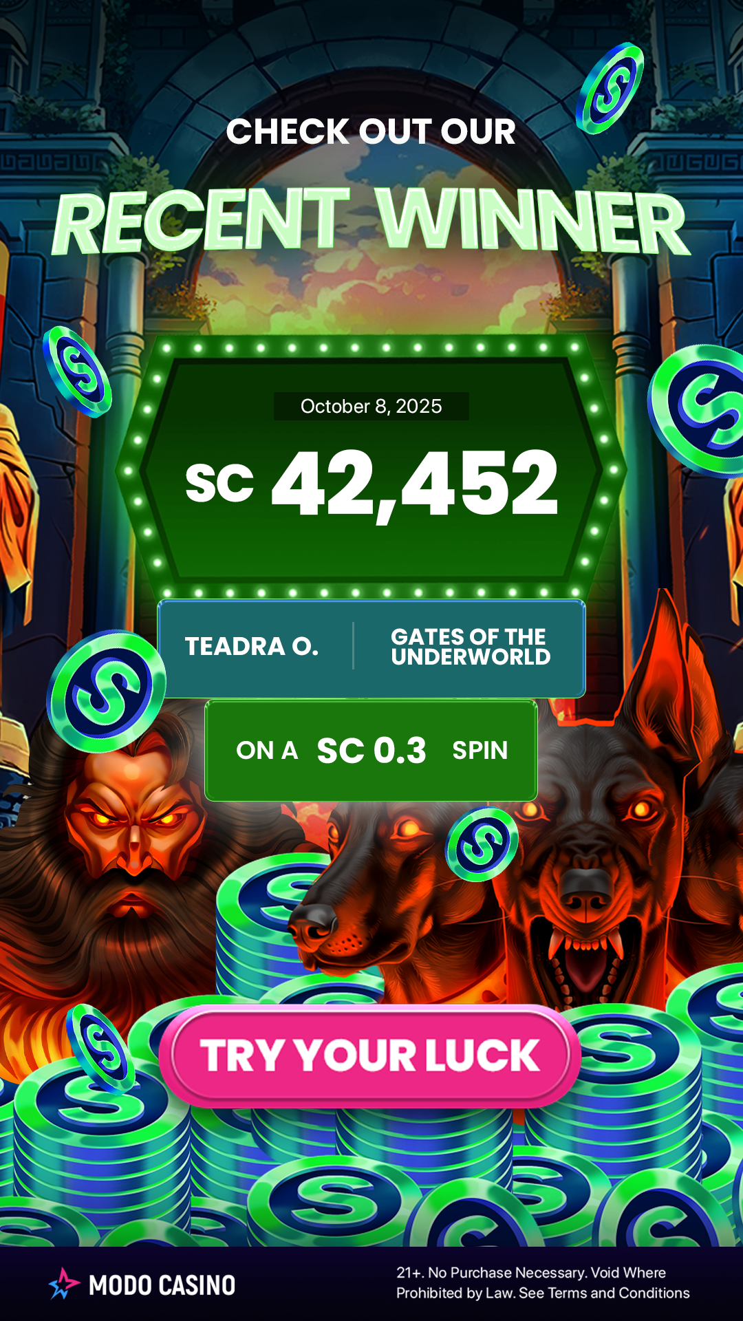 Modo Casino Facebook ad from Mar 6, 2026