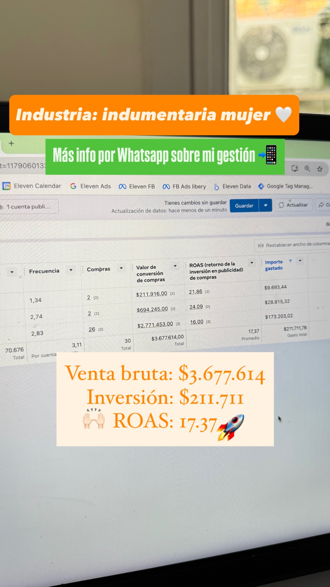Eleven Digital Facebook ad: Maximiza tus ventas con mi gestión de ads