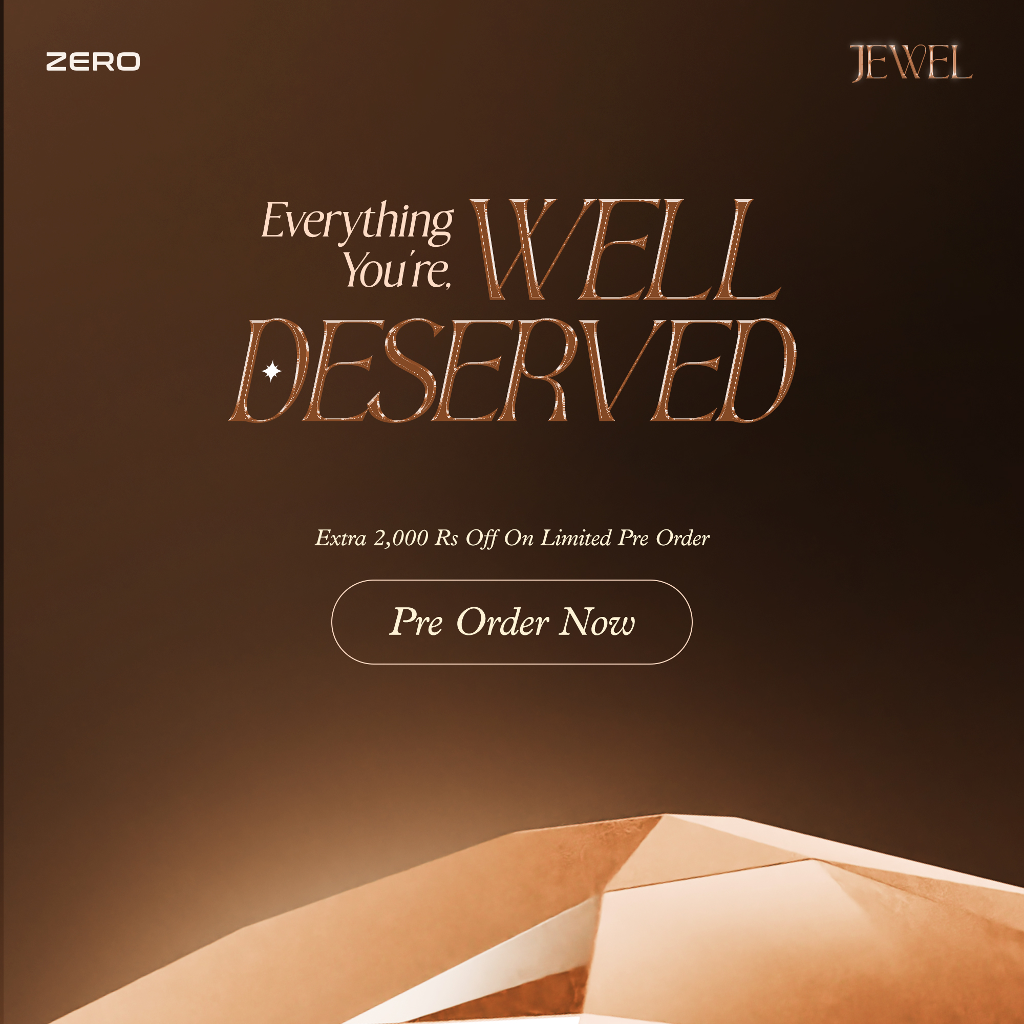 Jewel by ZERO Facebook ad: Extra Rs. 2,000/- Off on Limited Pre-Orders
