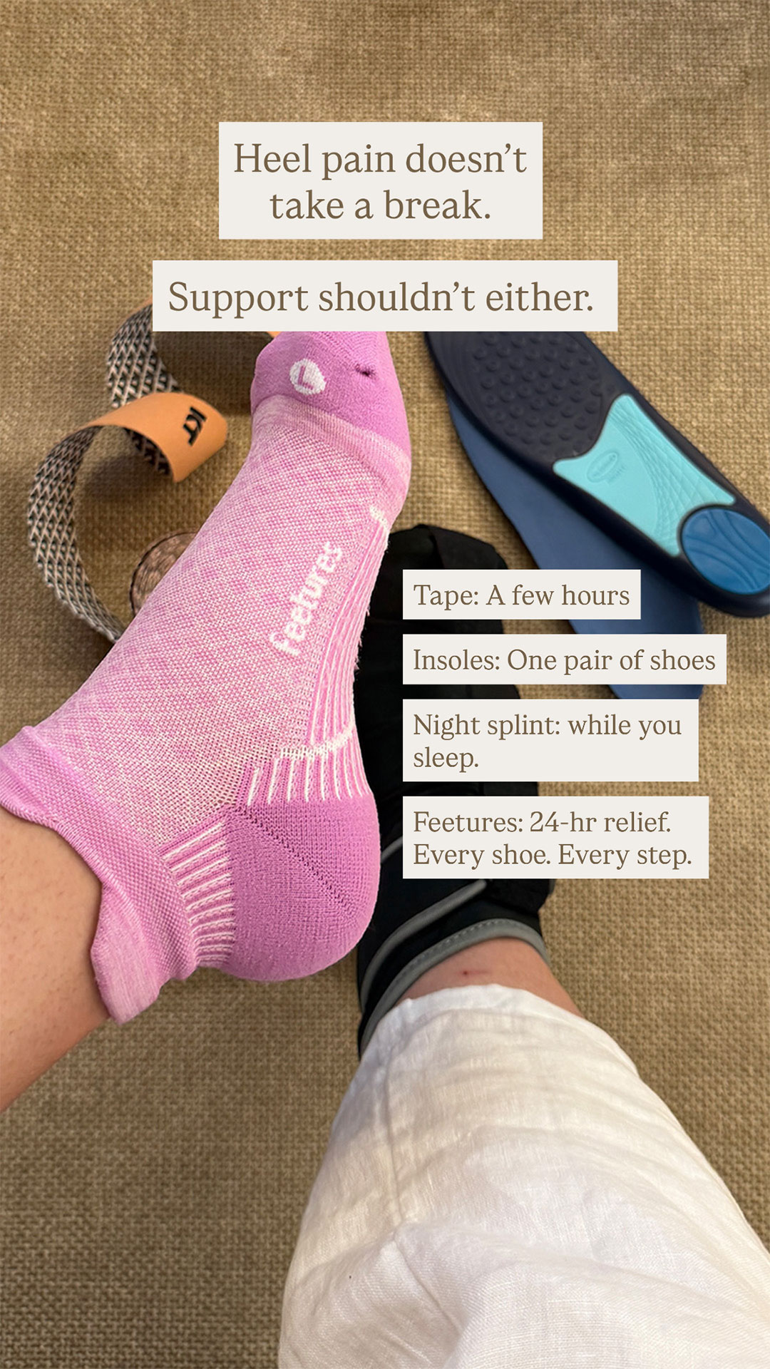 Feetures Facebook ad