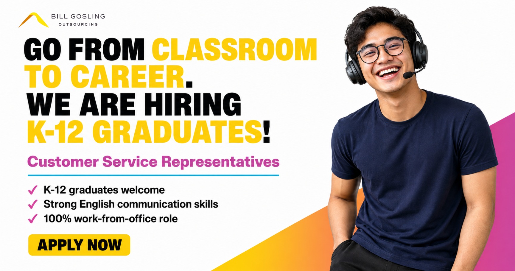 Bill Gosling Outsourcing Philippines Facebook ad: Job Application I BillGosling