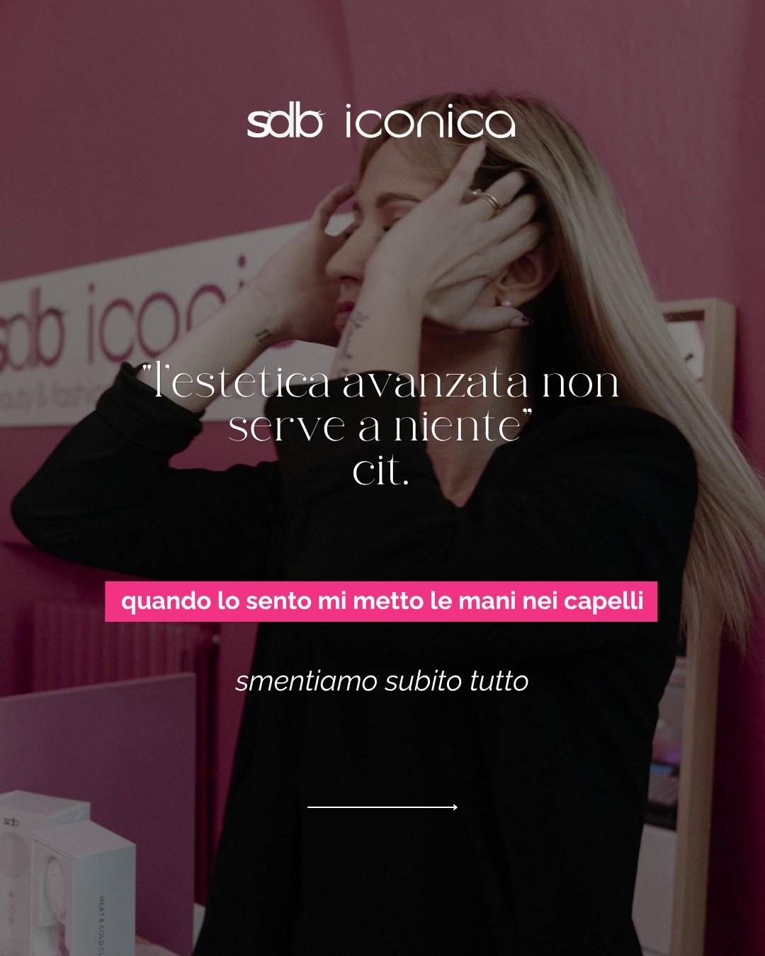Sdb Concept Store Facebook ad: L'estetica avanza non serve a niente cit.
