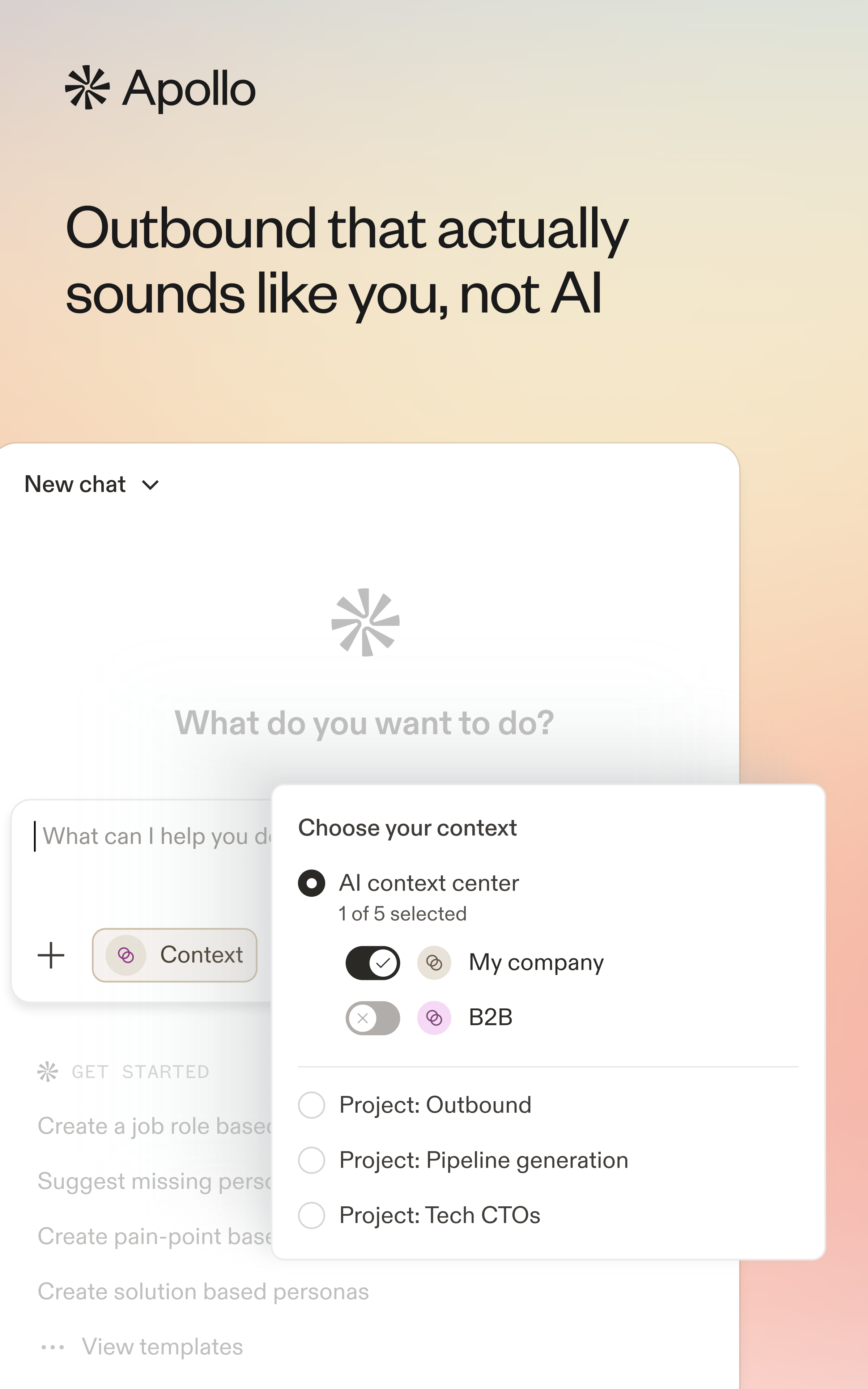 Apollo.io Facebook ad