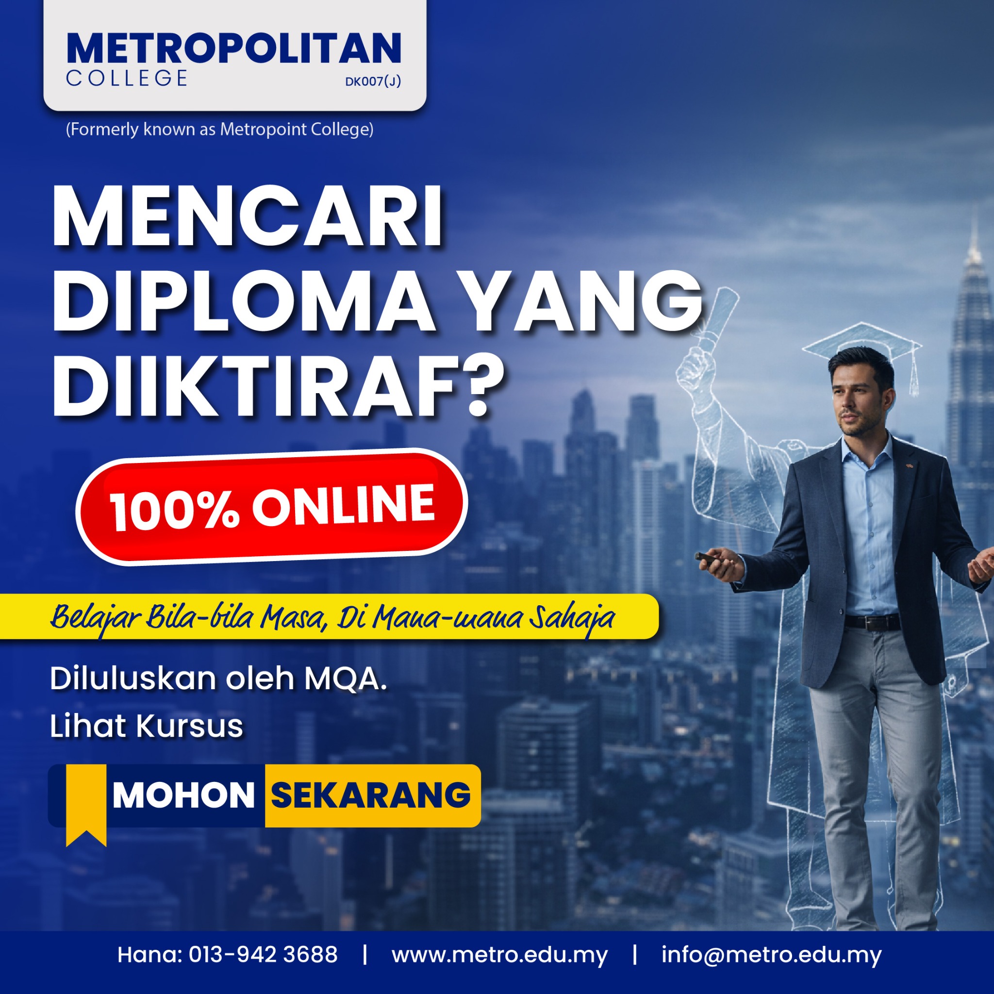 Metropolitan College  Facebook ad