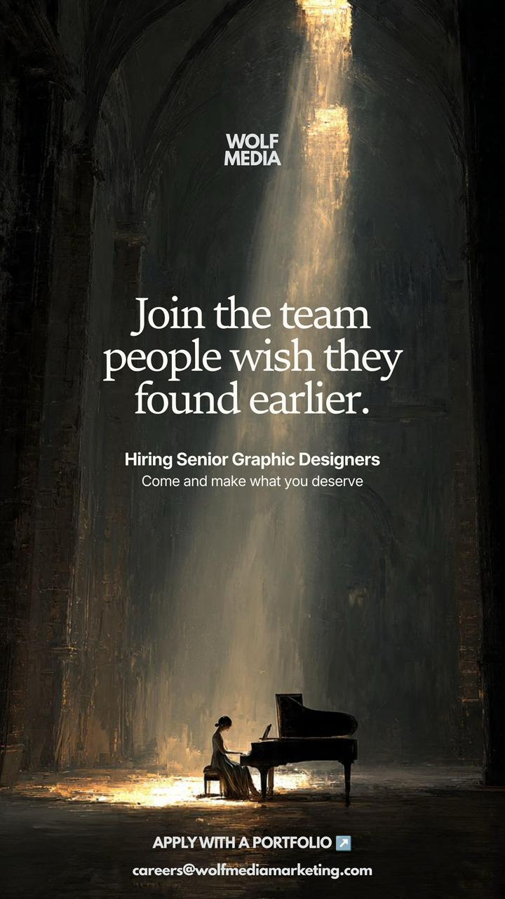 Wolf Media Careers Facebook ad: Wolf Media is Hiring