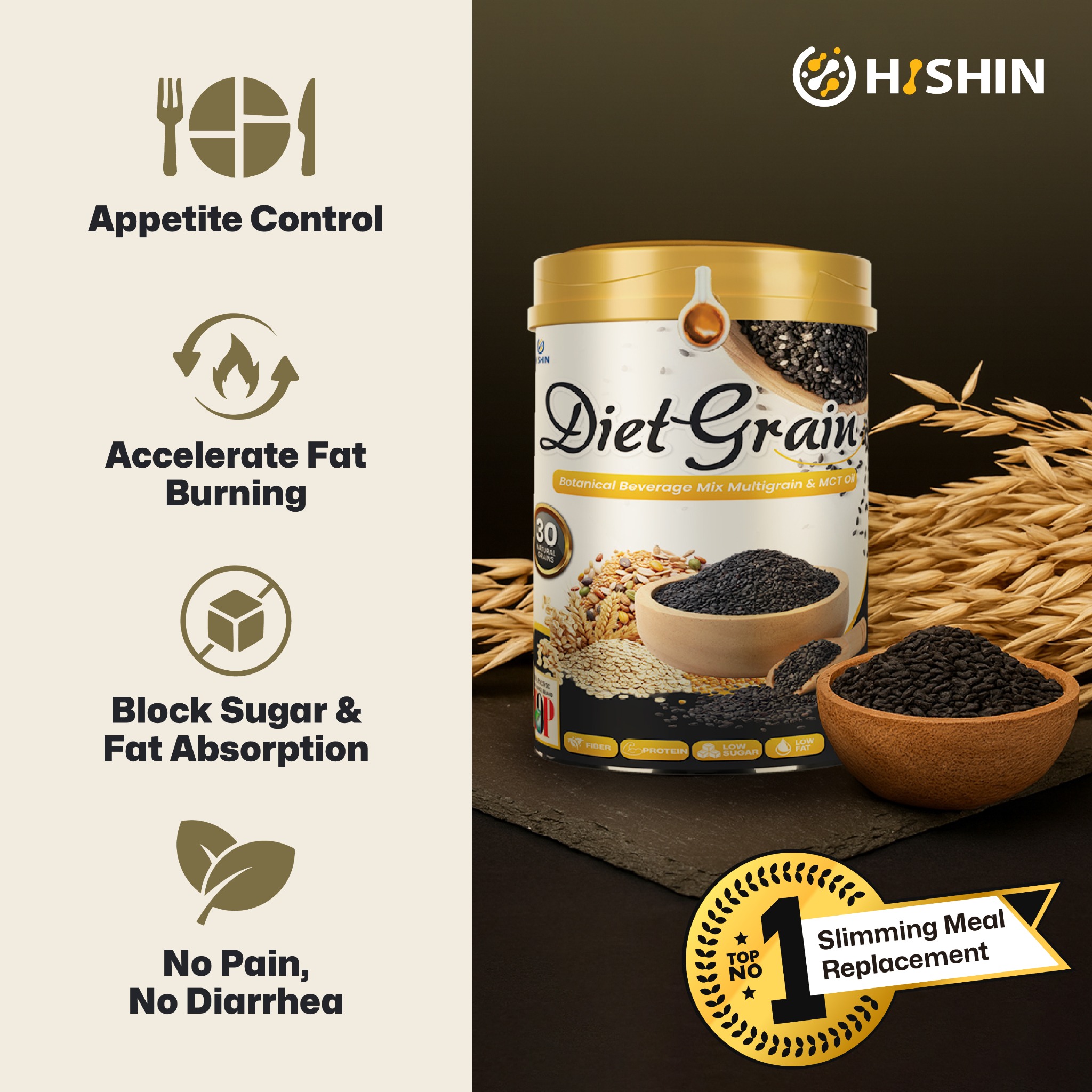 DietGrain - 黑食瘦身 Facebook ad