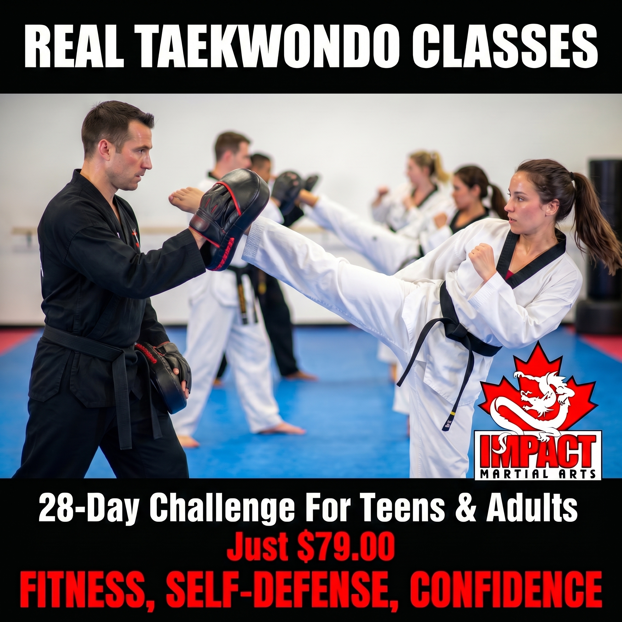 Impact Martial Arts Facebook ad