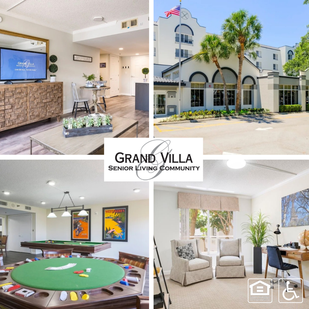 Grand Villa of Sarasota Facebook ad: Independent, Assisted Living, & Memory Care in Sarasota