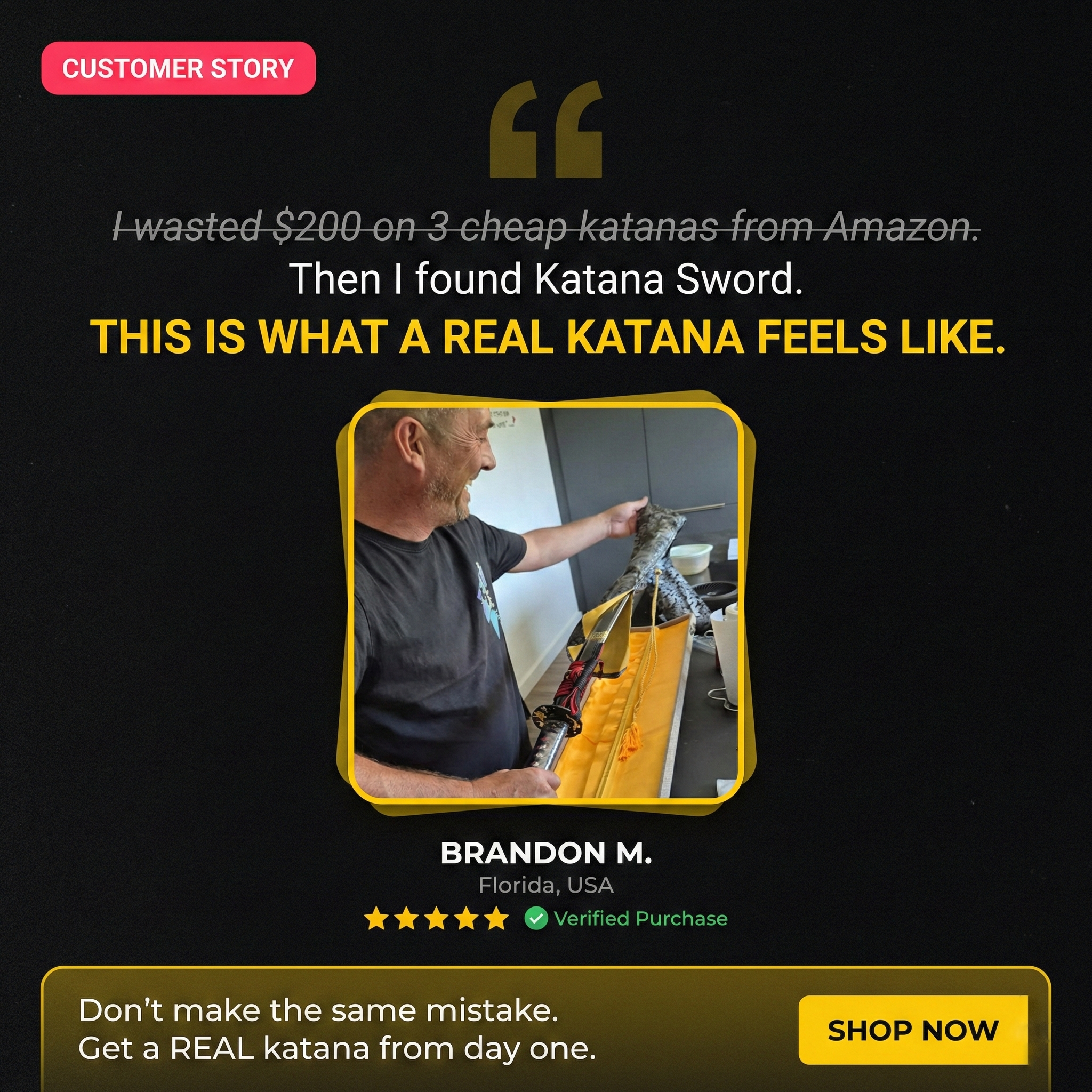 Katana Sword Facebook ad