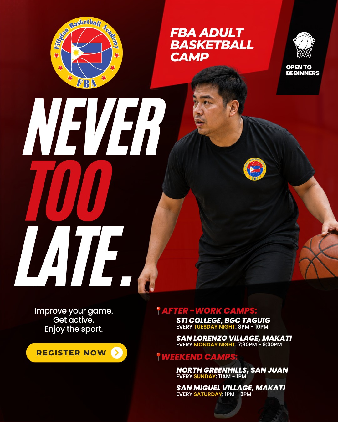 Filipino Basketball Academy Facebook ad