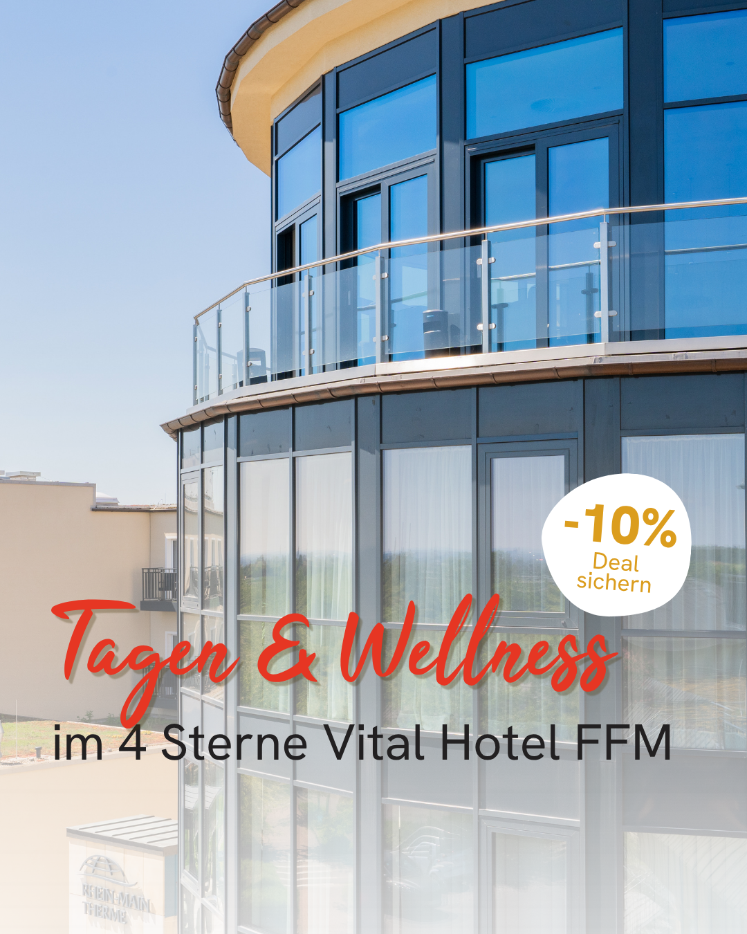 Vital Hotel Frankfurt Facebook ad: Sichere dir 10% Rabatt​