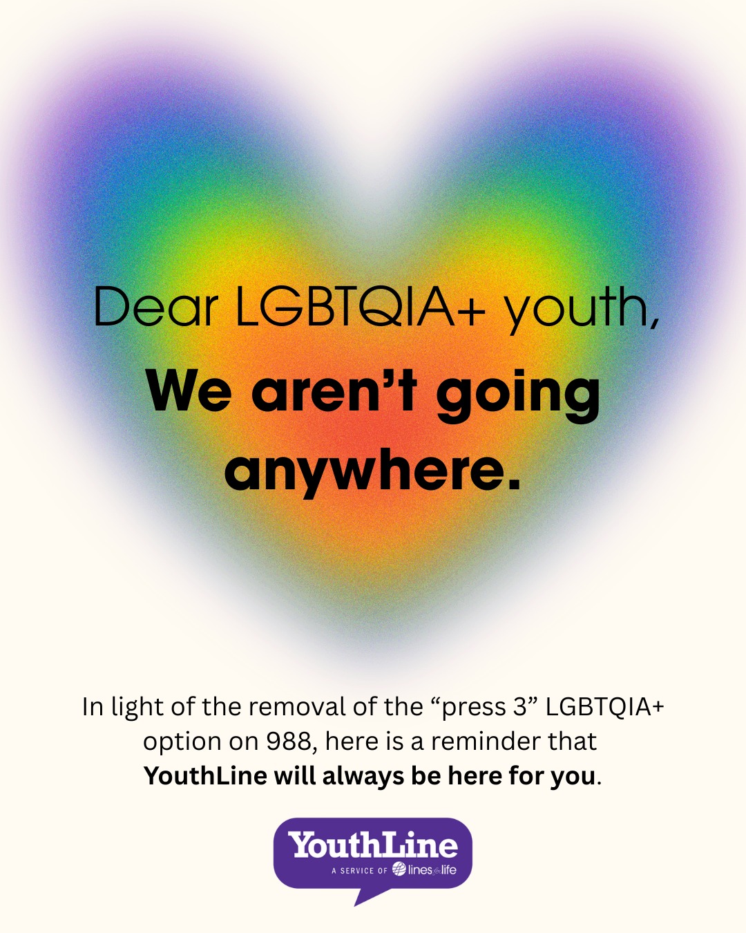 YouthLine Facebook ad