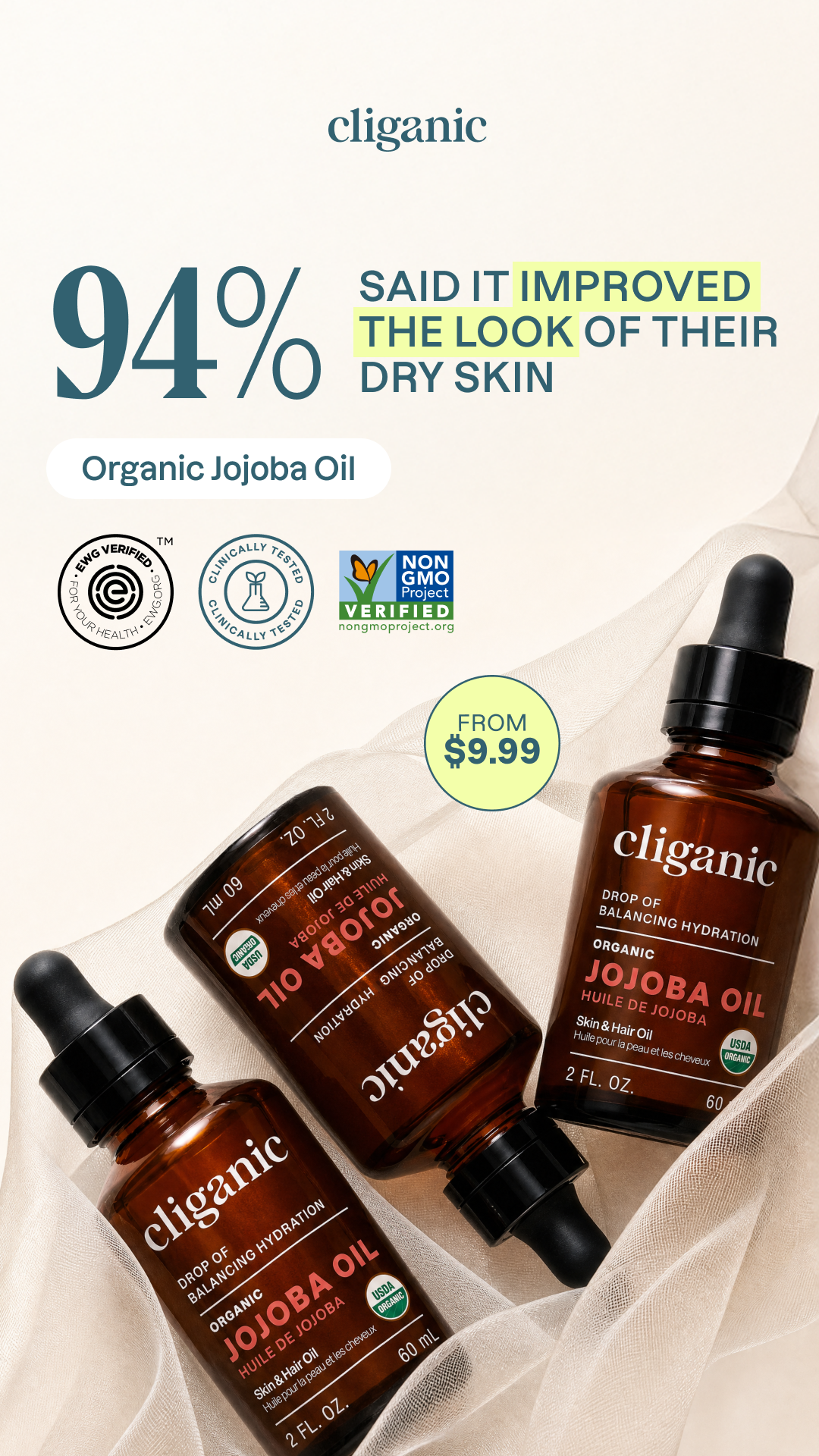 Cliganic Facebook ad