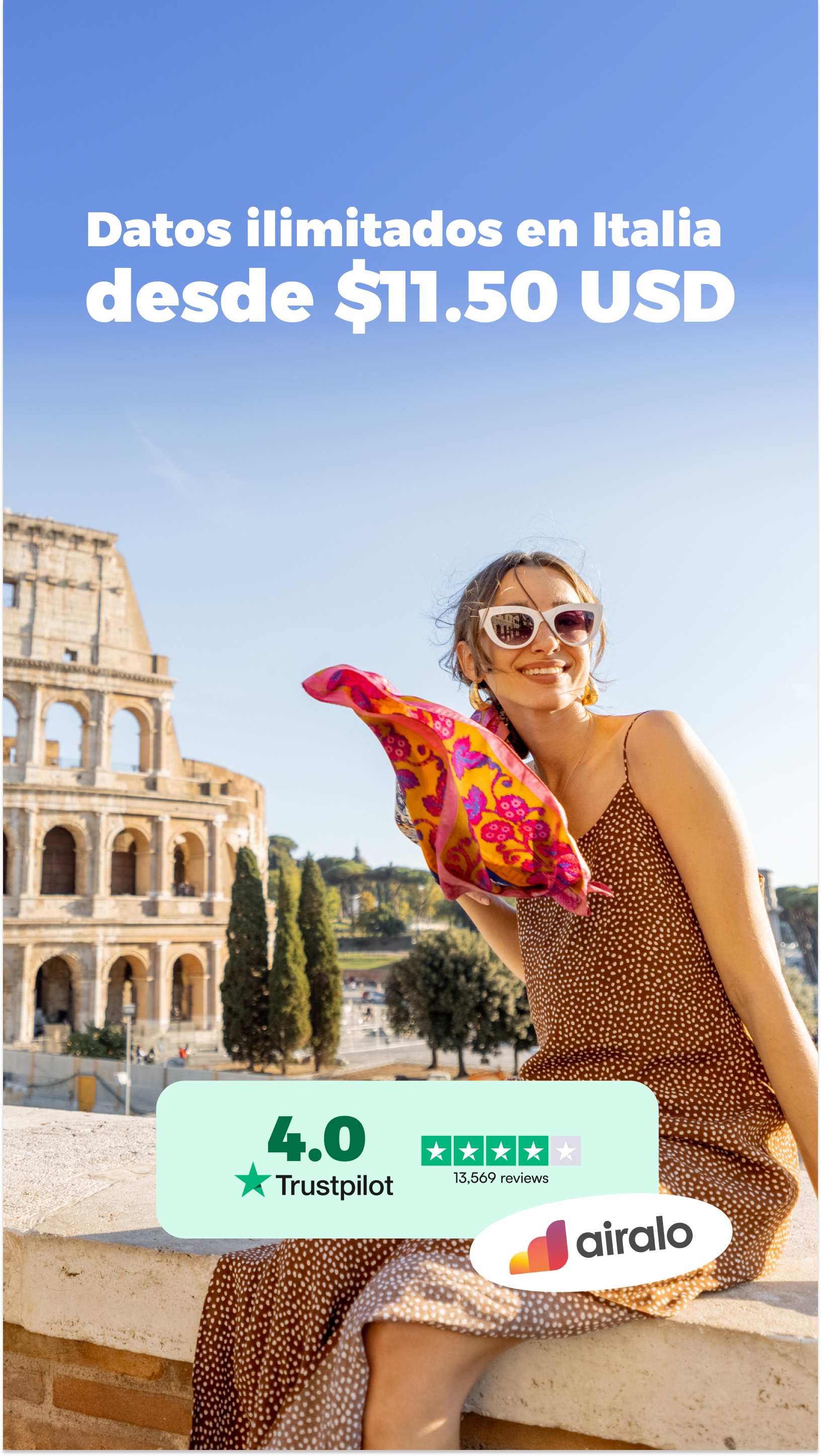 Airalo Global eSIM Store Facebook ad